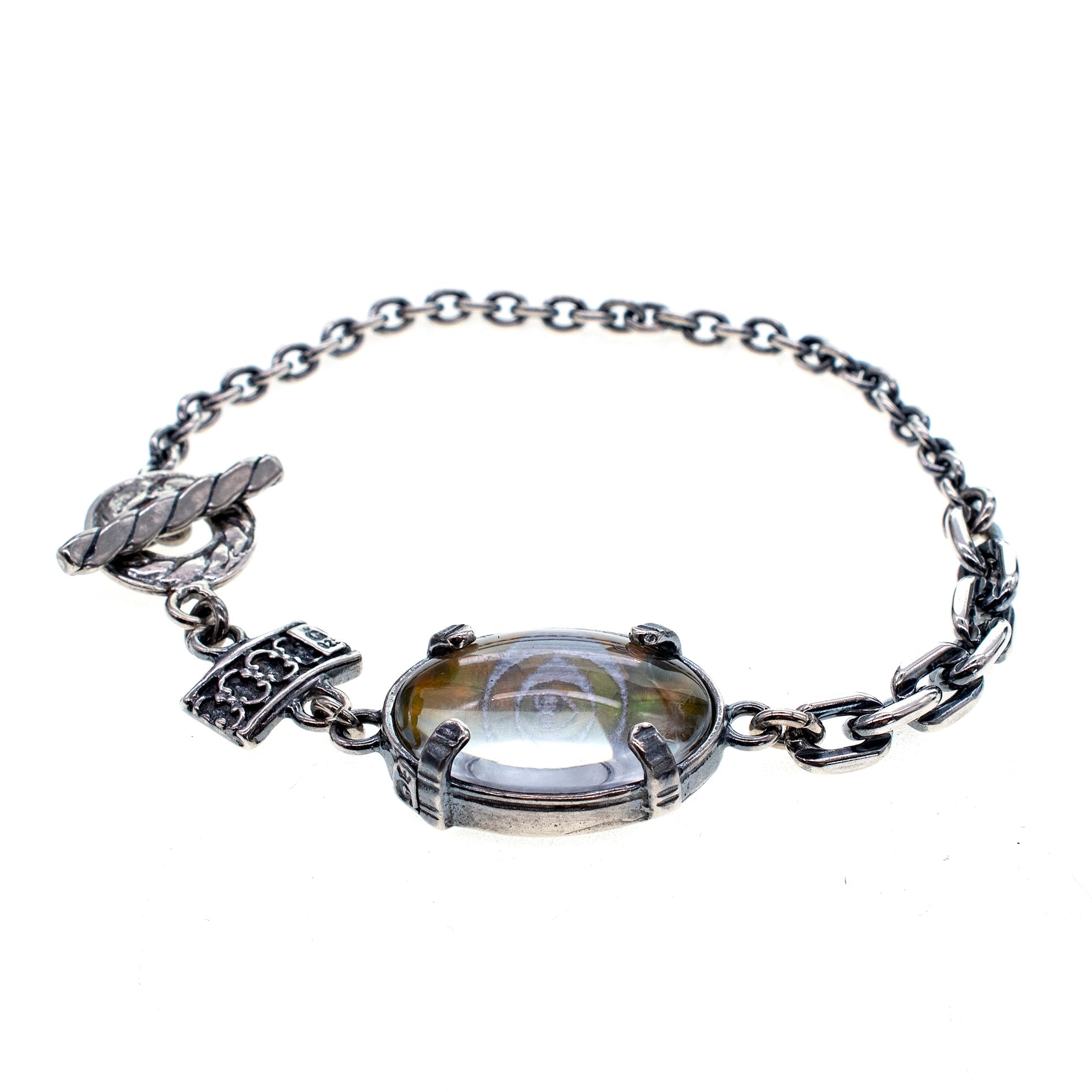 B 25f01A Green Eye Bracelet