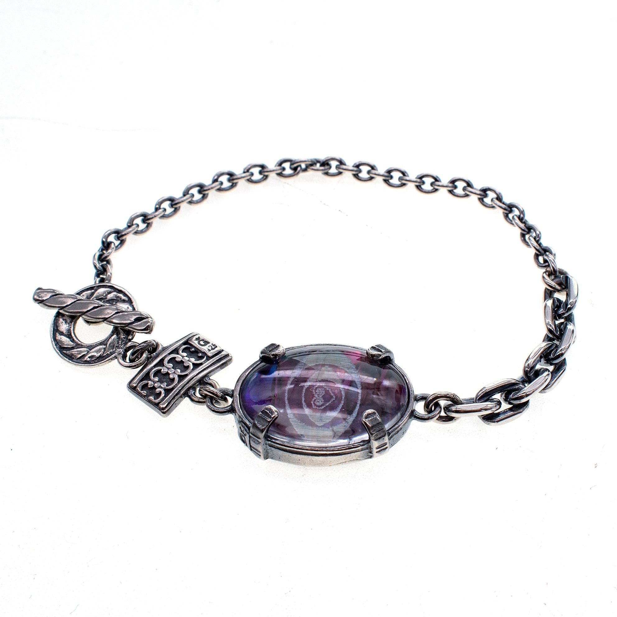 B 25f01C Purple Eye Bracelet