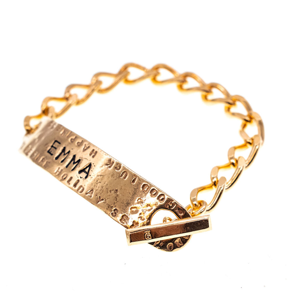BMG03 Gold Plated Personal bracelet