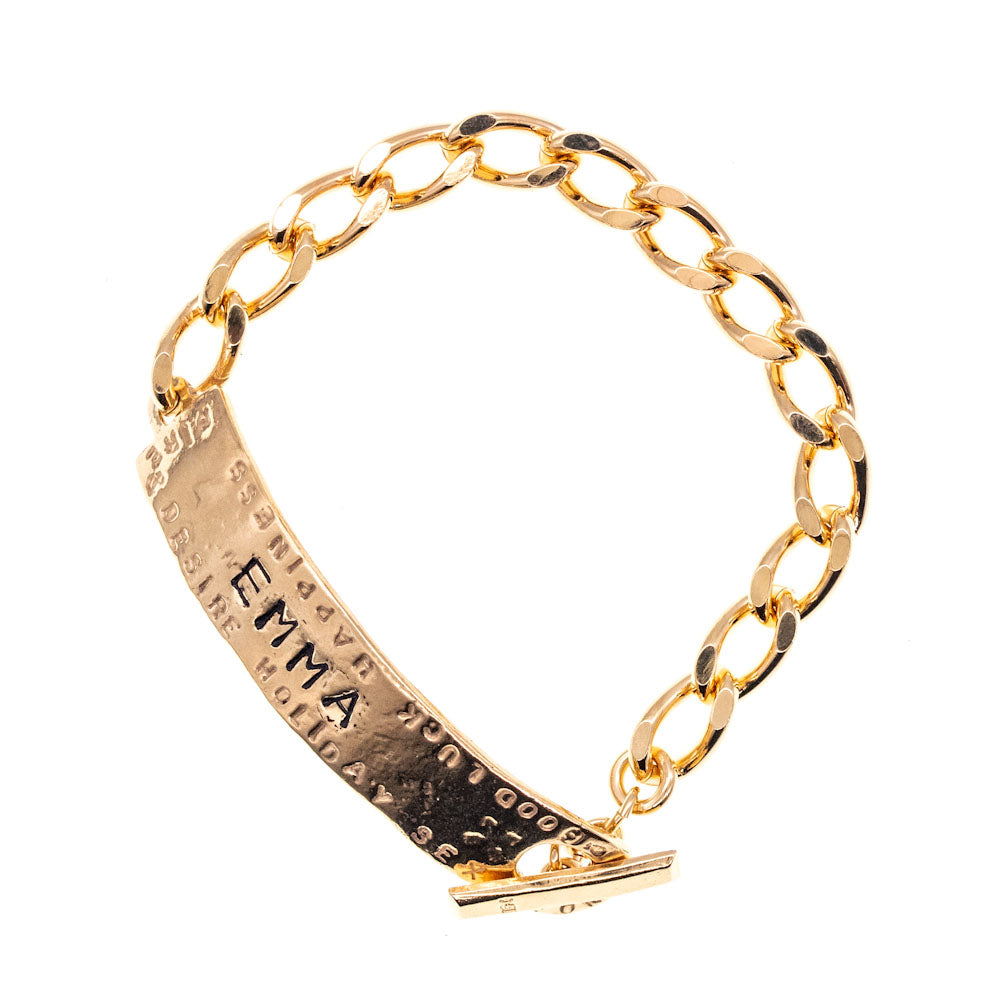 BMG03 Gold Plated Personal bracelet