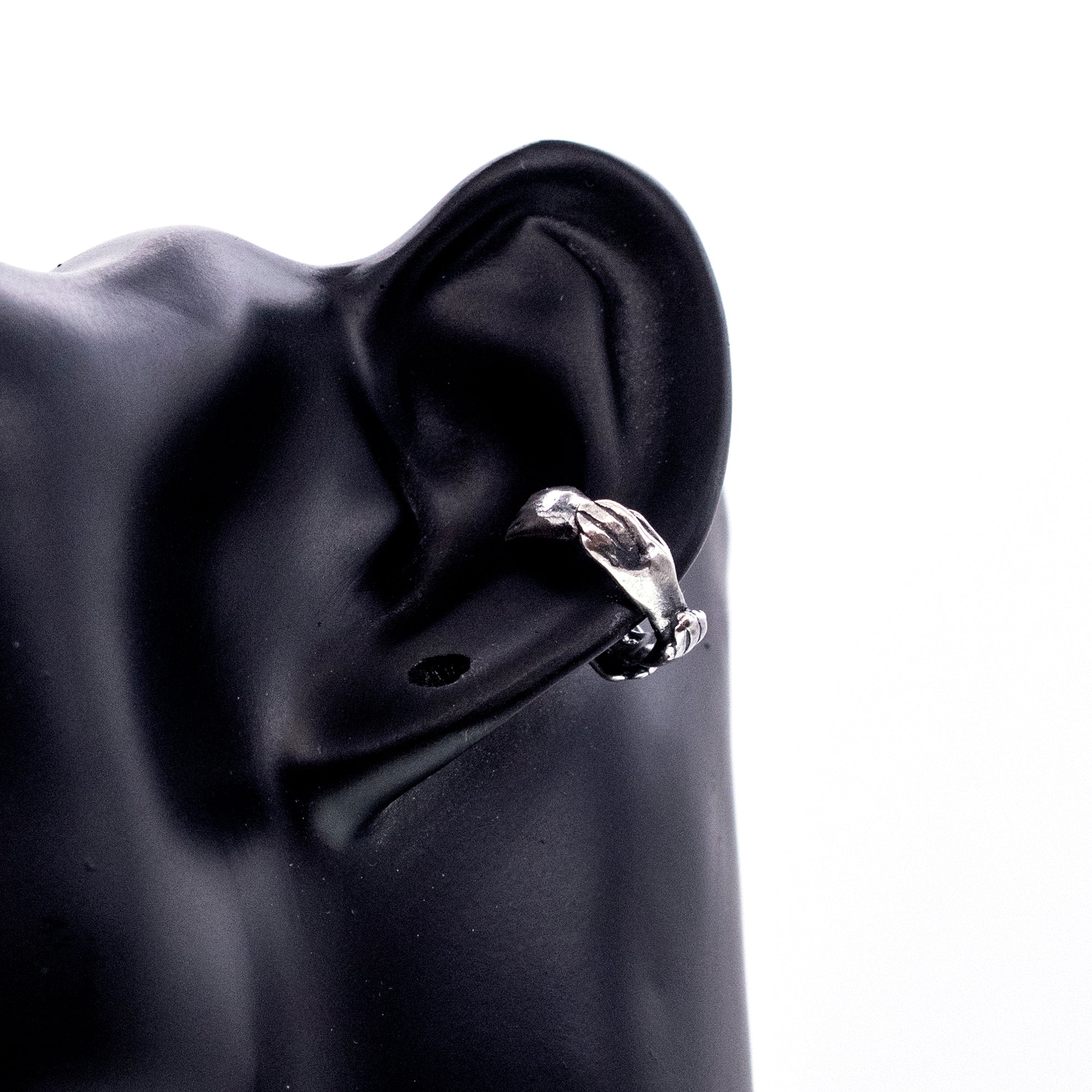 Ear cuff silver 04