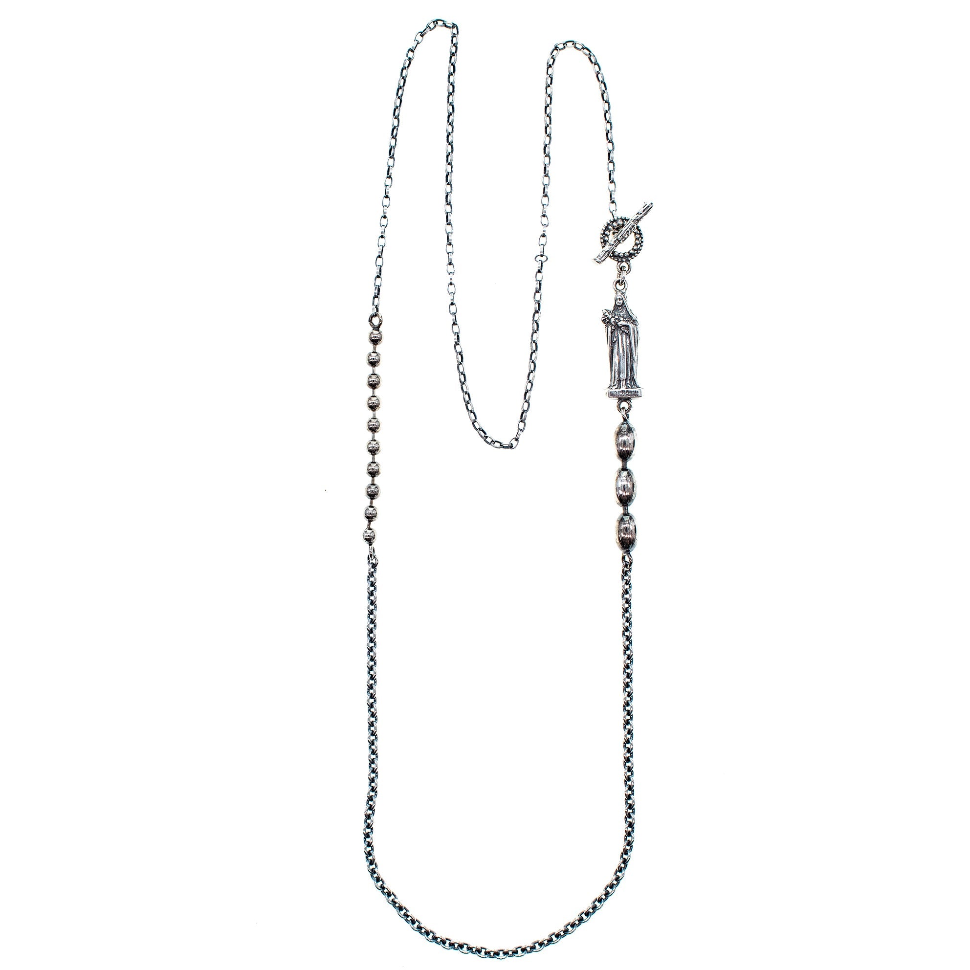 CH 235 Madonna sterling Silver Chain Necklace