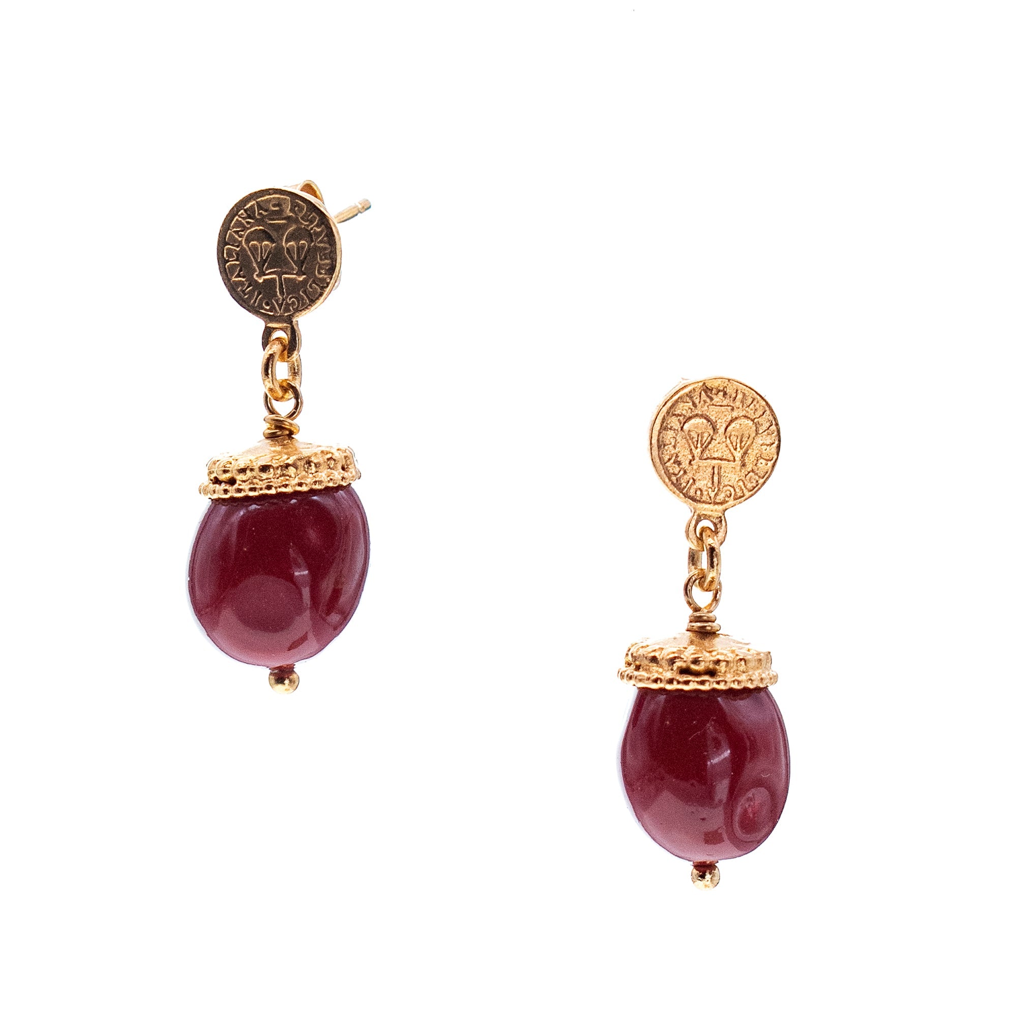 E 26g10 Royal Coin Earrings