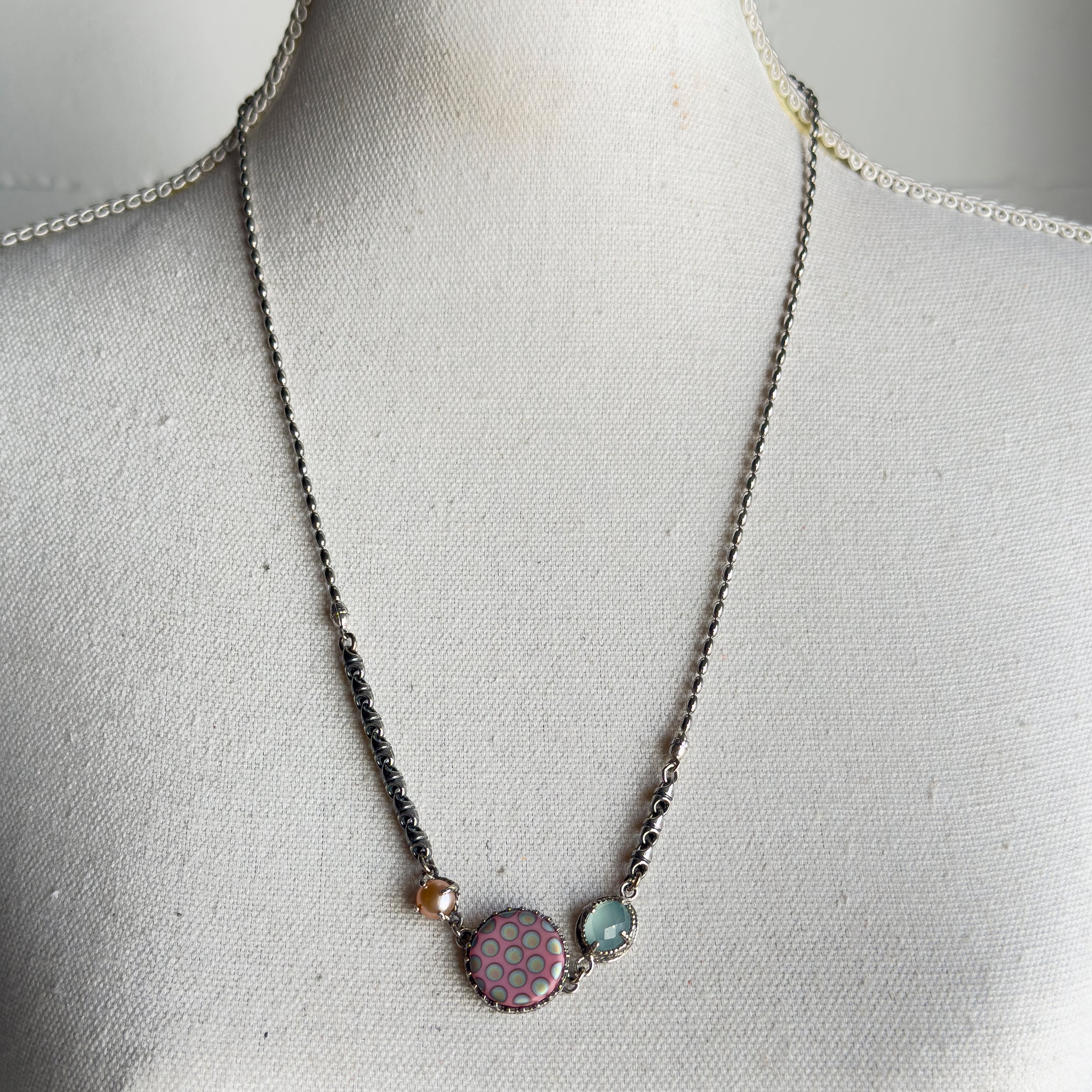 NK 25e13 Pastel Trio Long Necklace