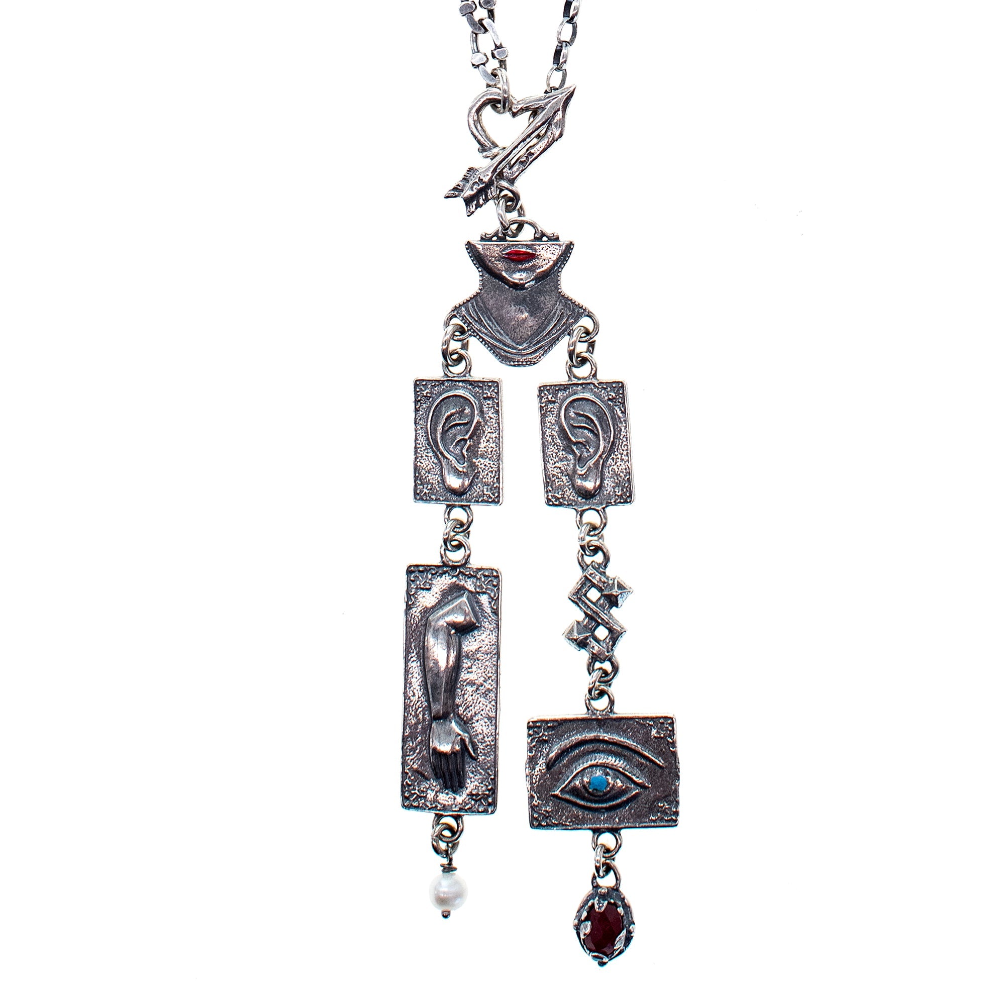 NK 25e21 Ex Voto Chandelier Necklace
