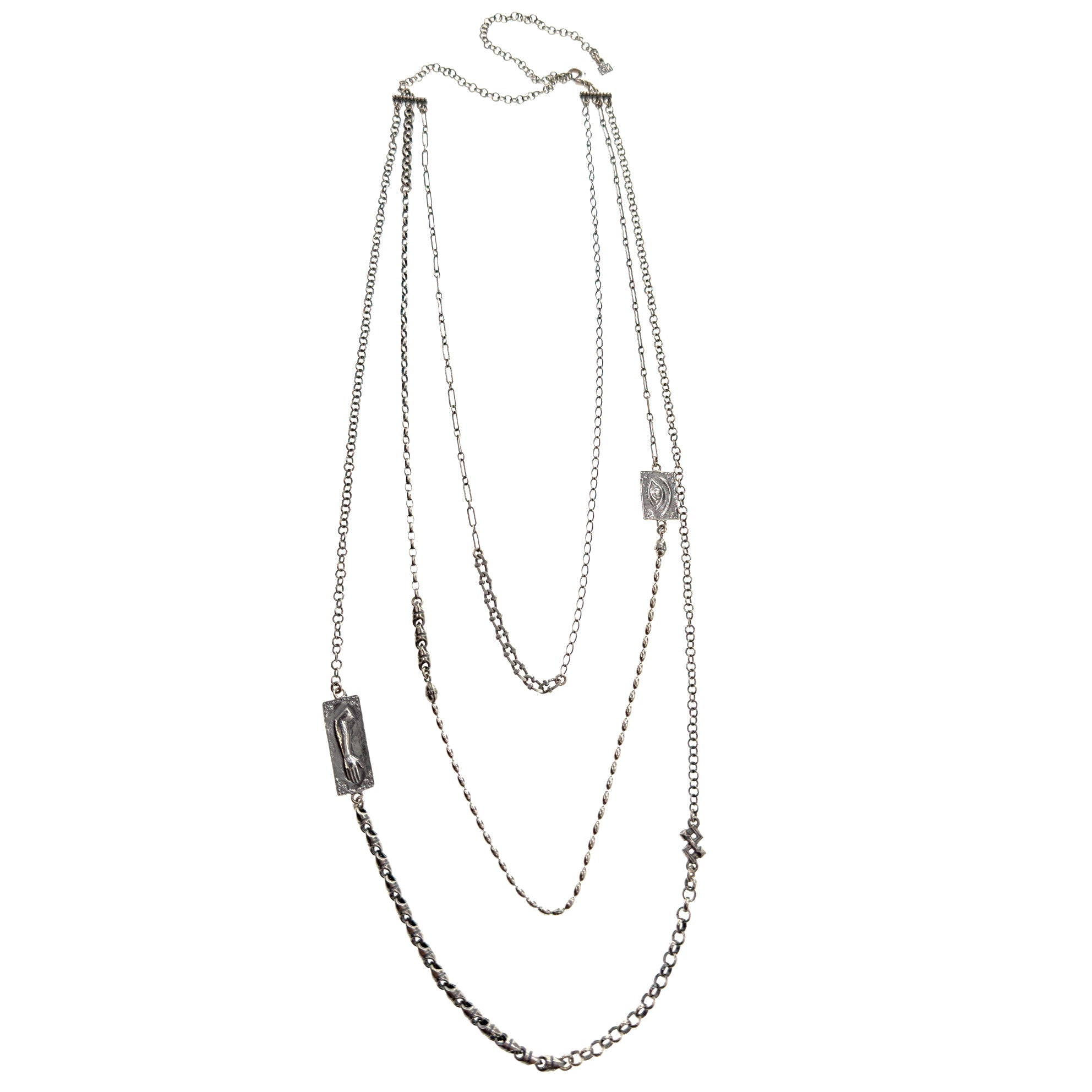 NK 25e25 Ex Voto Layered Multi Chain Necklace