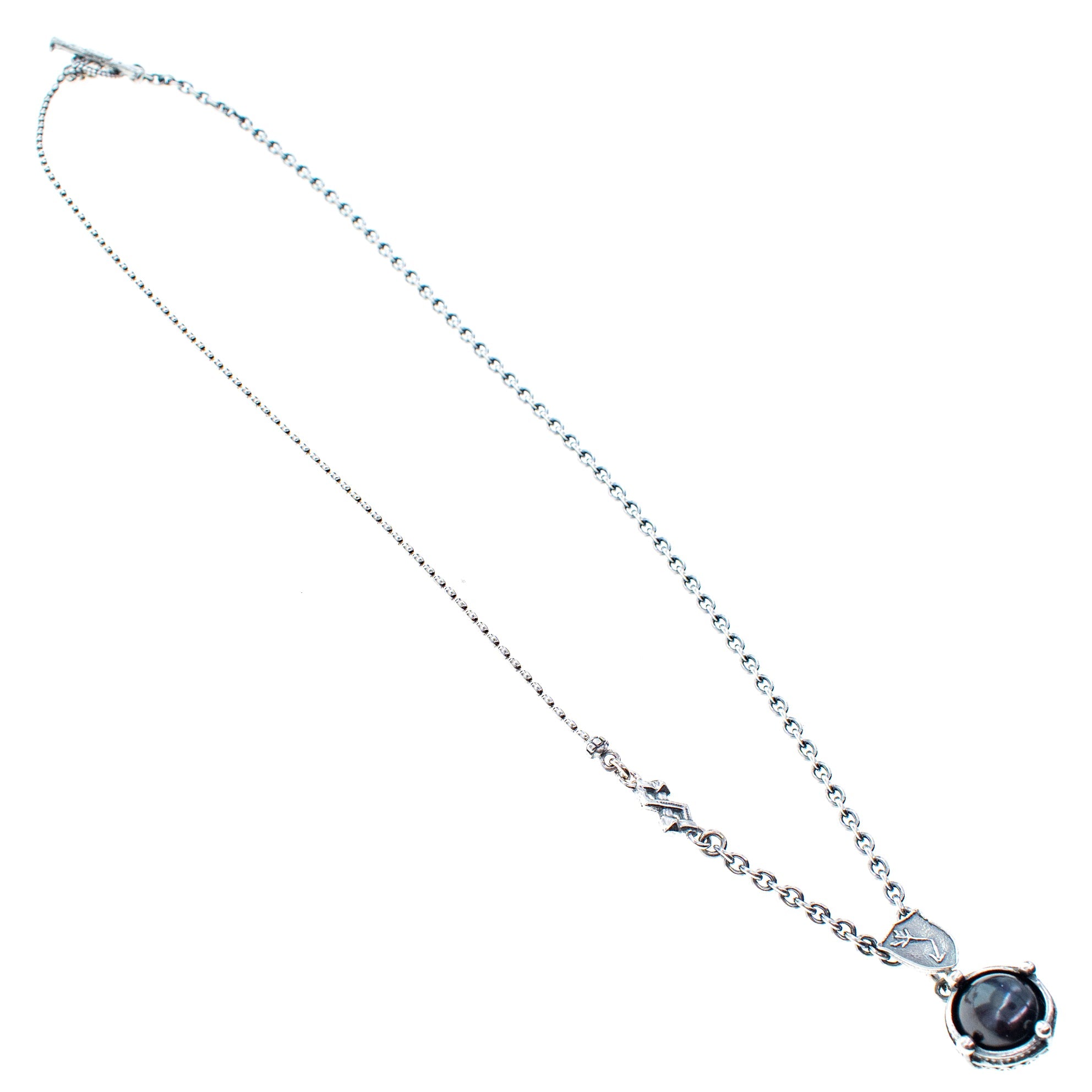NK 25f04B Black Pearl Necklace