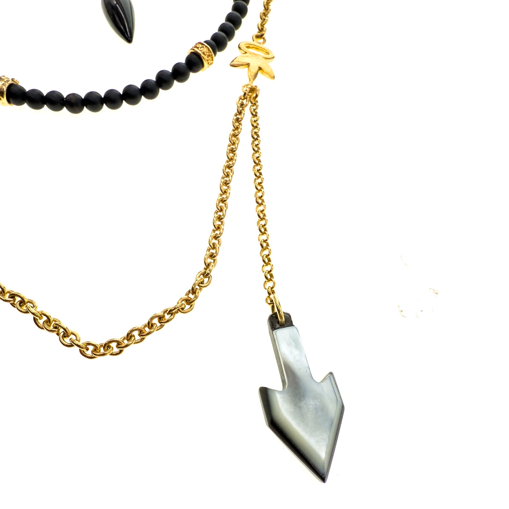 NK 25g27 Triple Layered Talisman Necklace