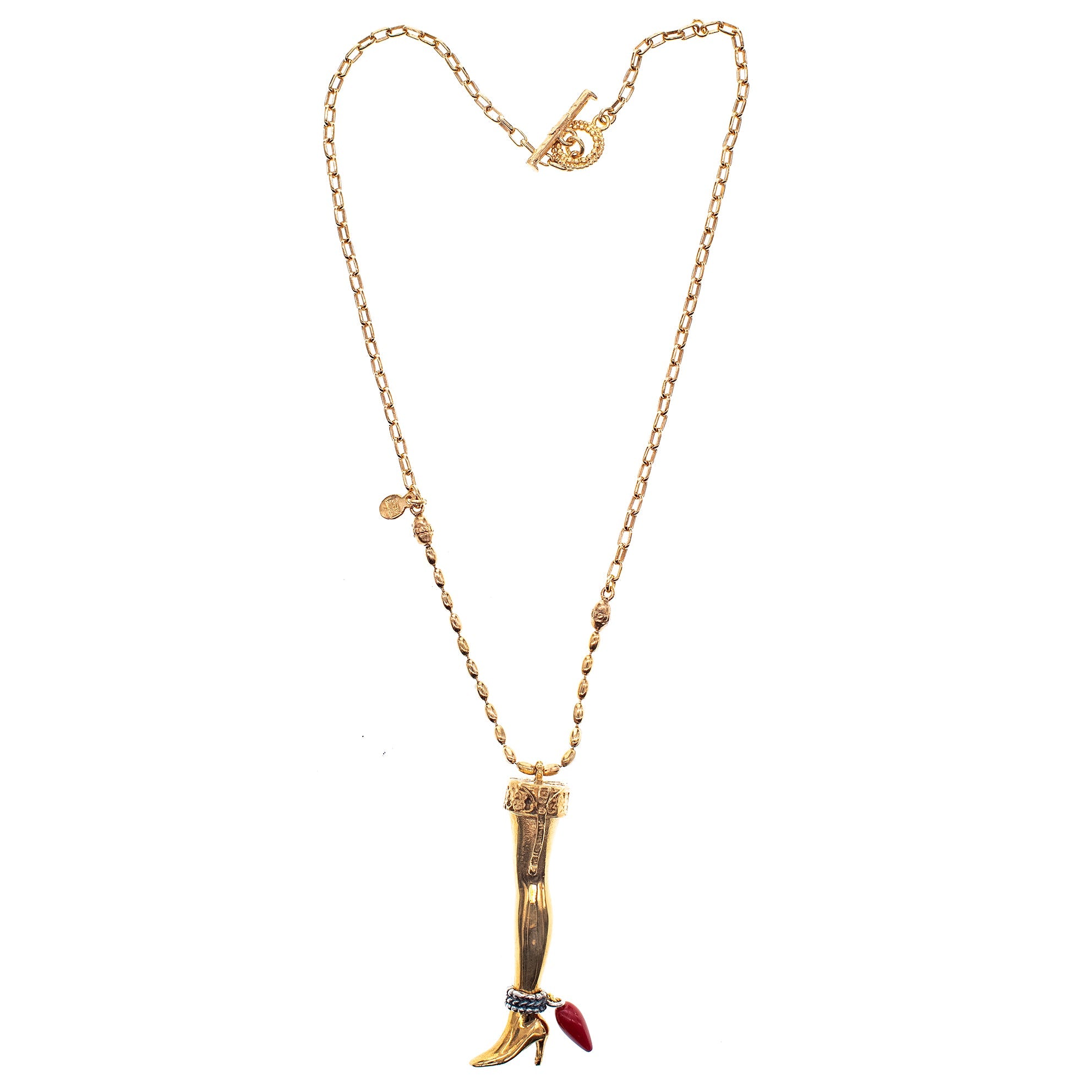 NK 26g13 golden Leg Necklace