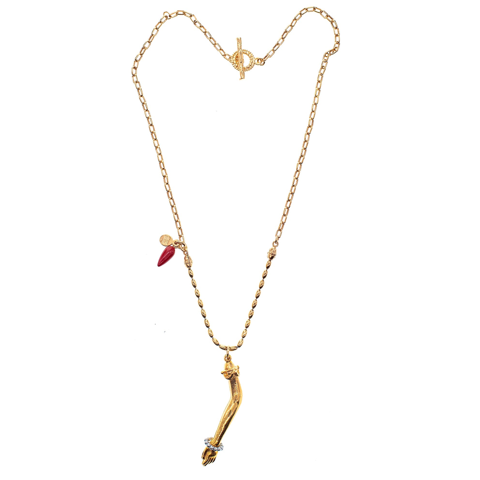 NK 26g14 Golden arm necklace