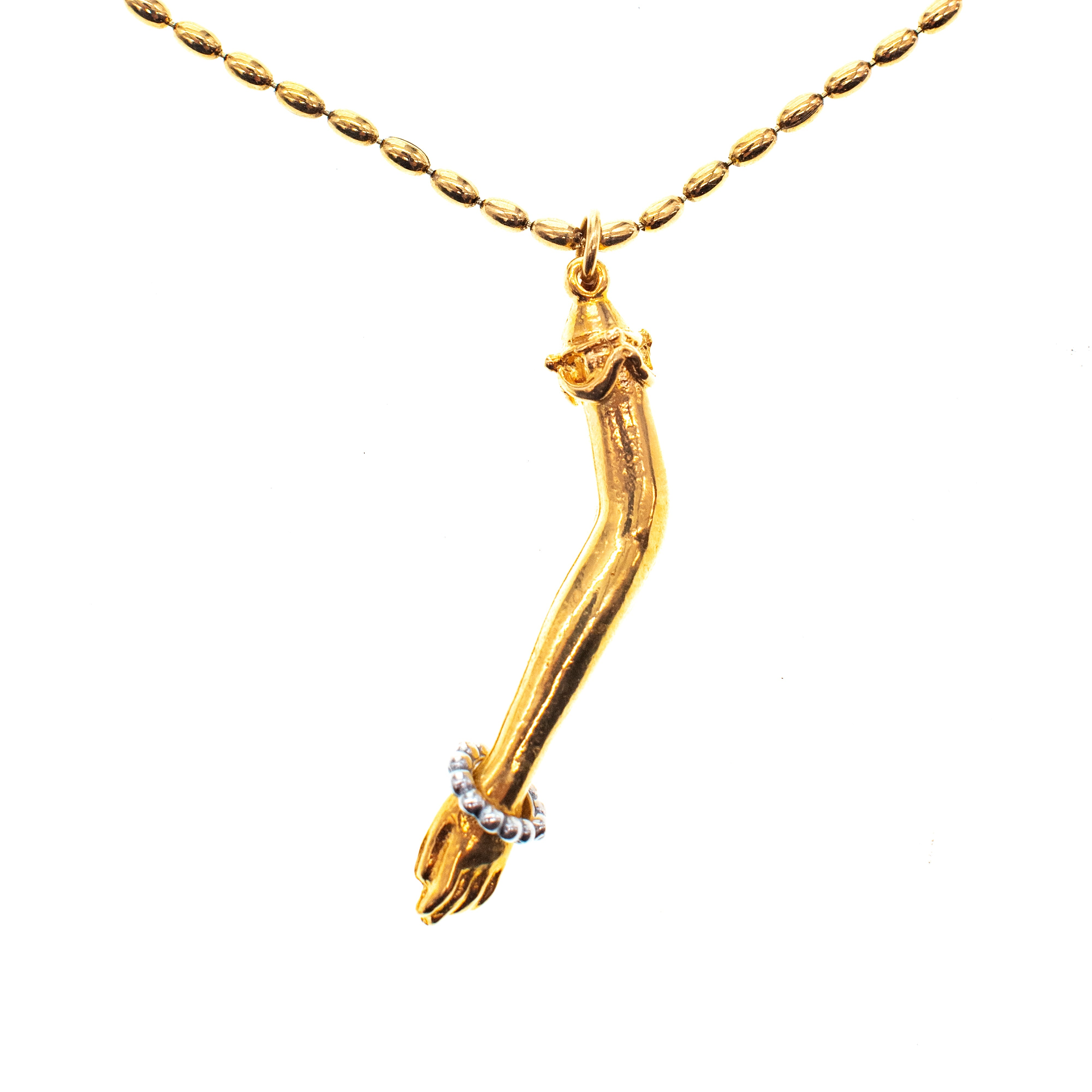 NK 26g14 Golden arm necklace