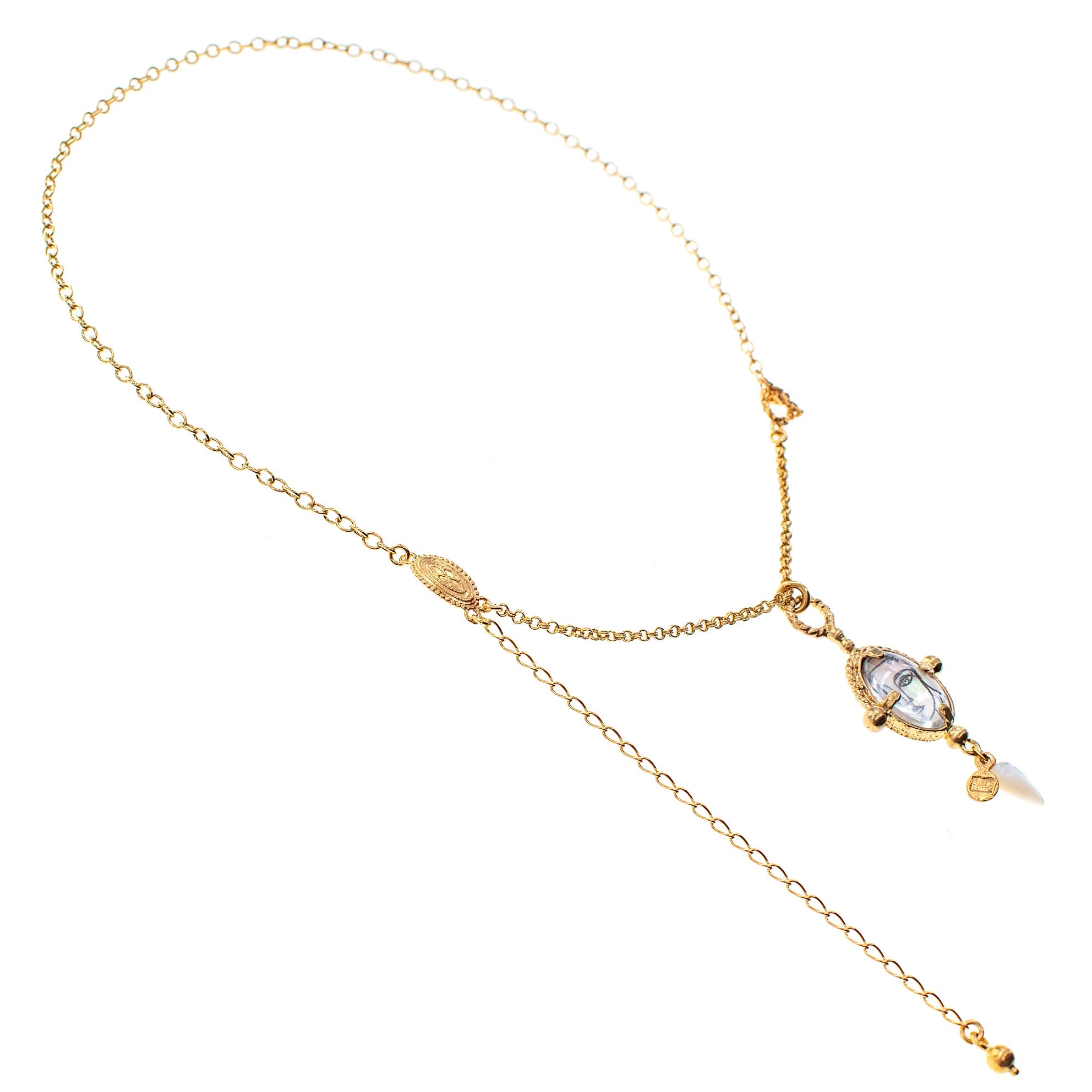 NK 26g15 golden picasso necklace