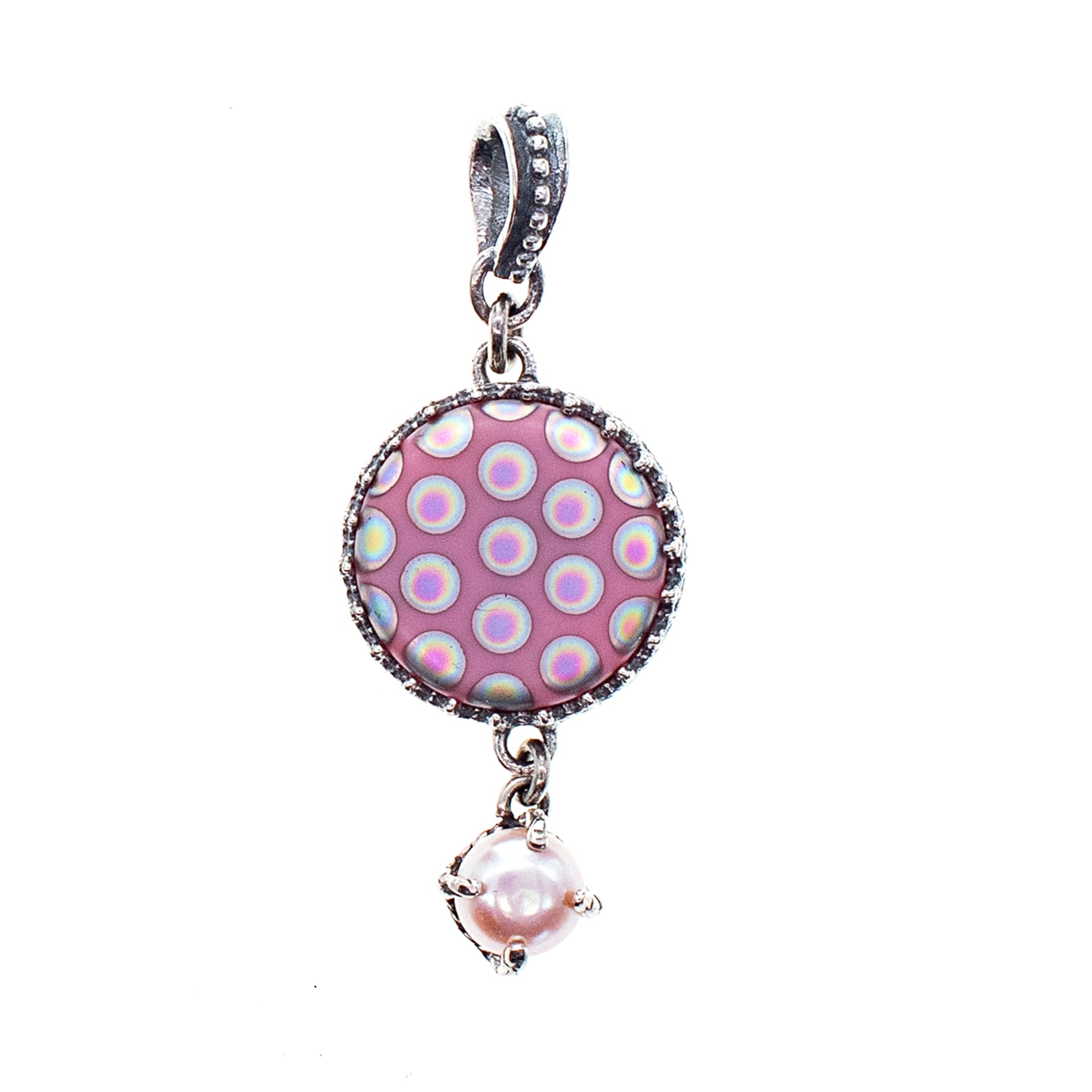 P 25e06 Pink Polkadot pendant