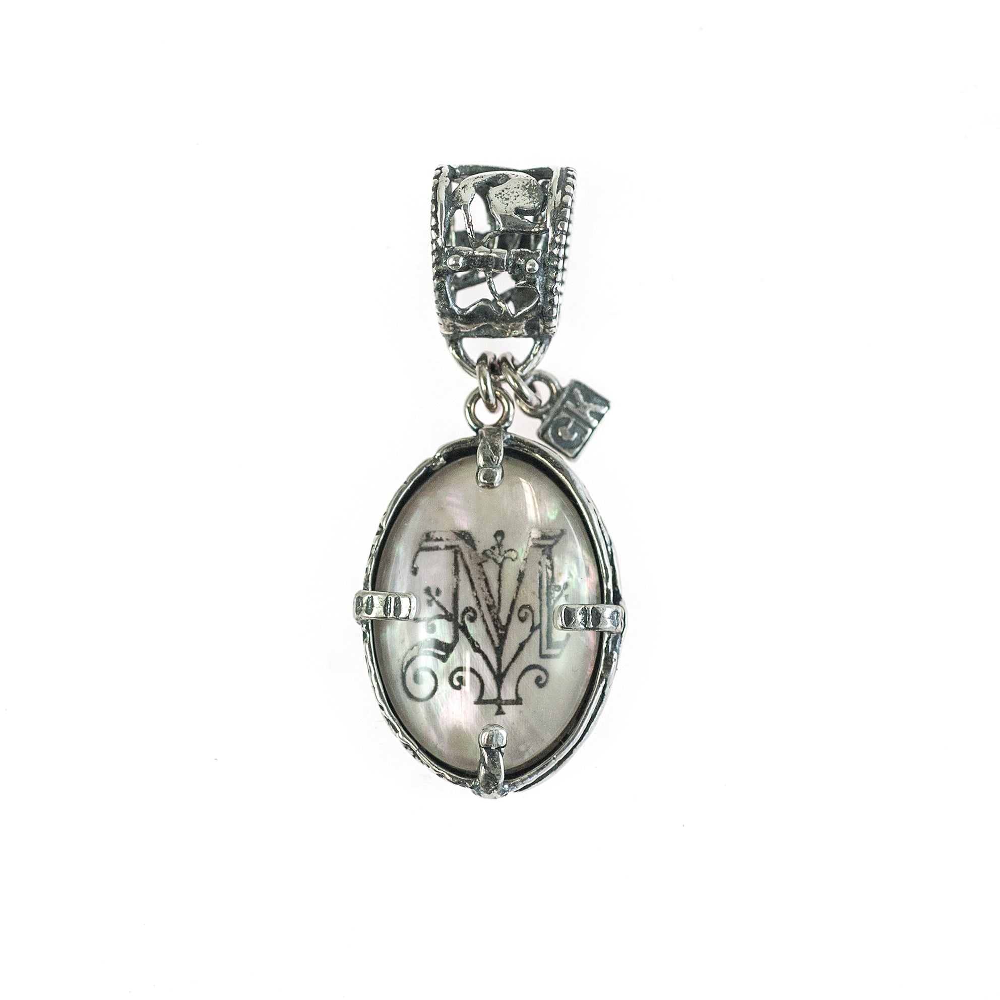 CHSPM Sterling silver monogram necklace