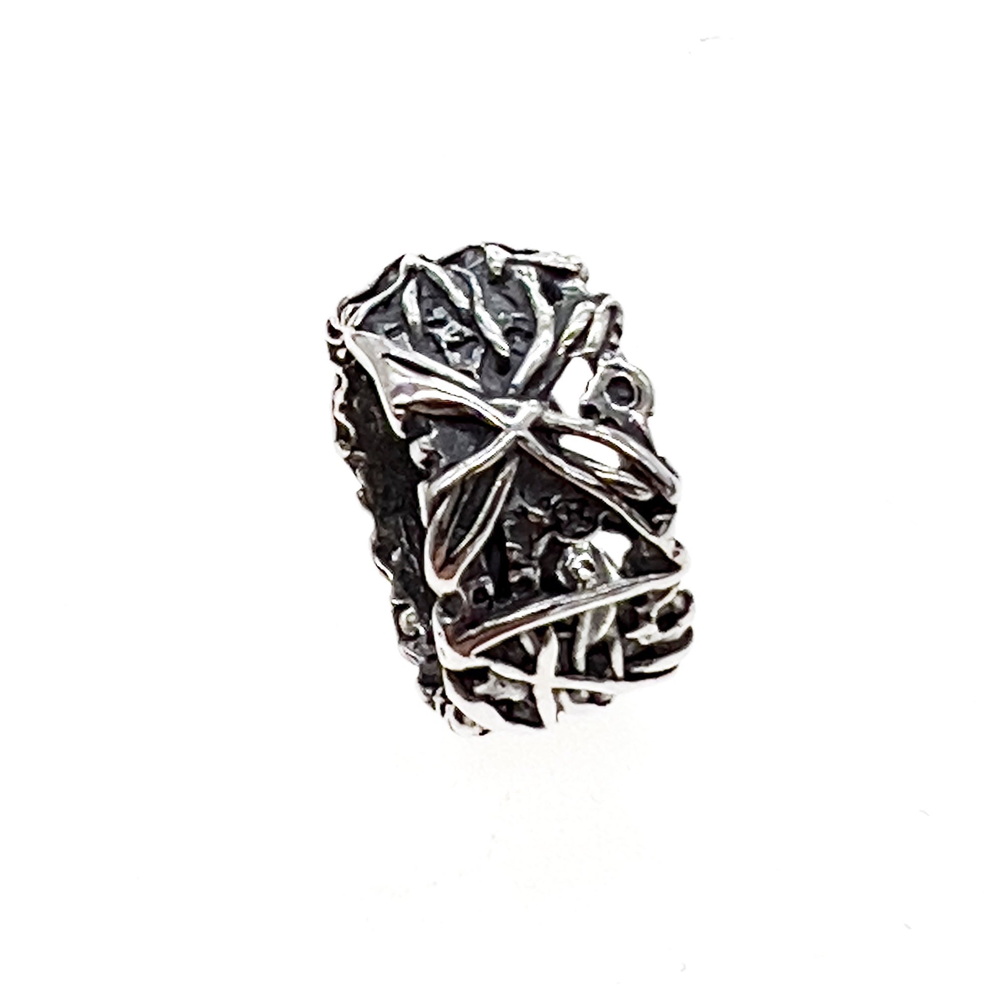 R 24e10 rebel rebel textured band ring