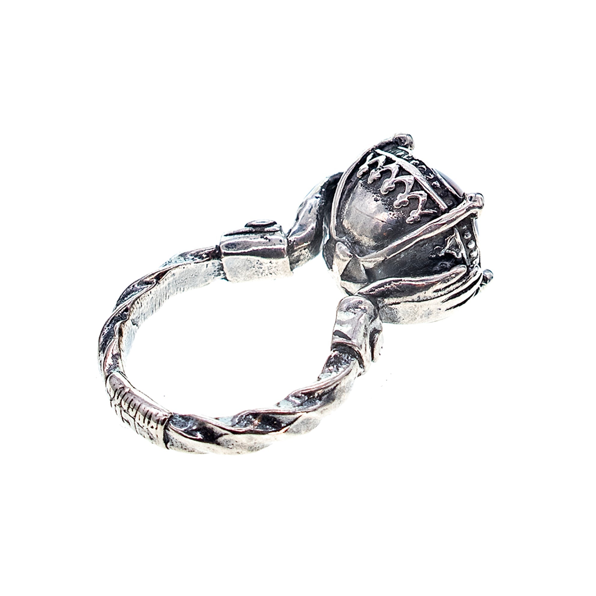 R 25e10B Black Pearl Ring