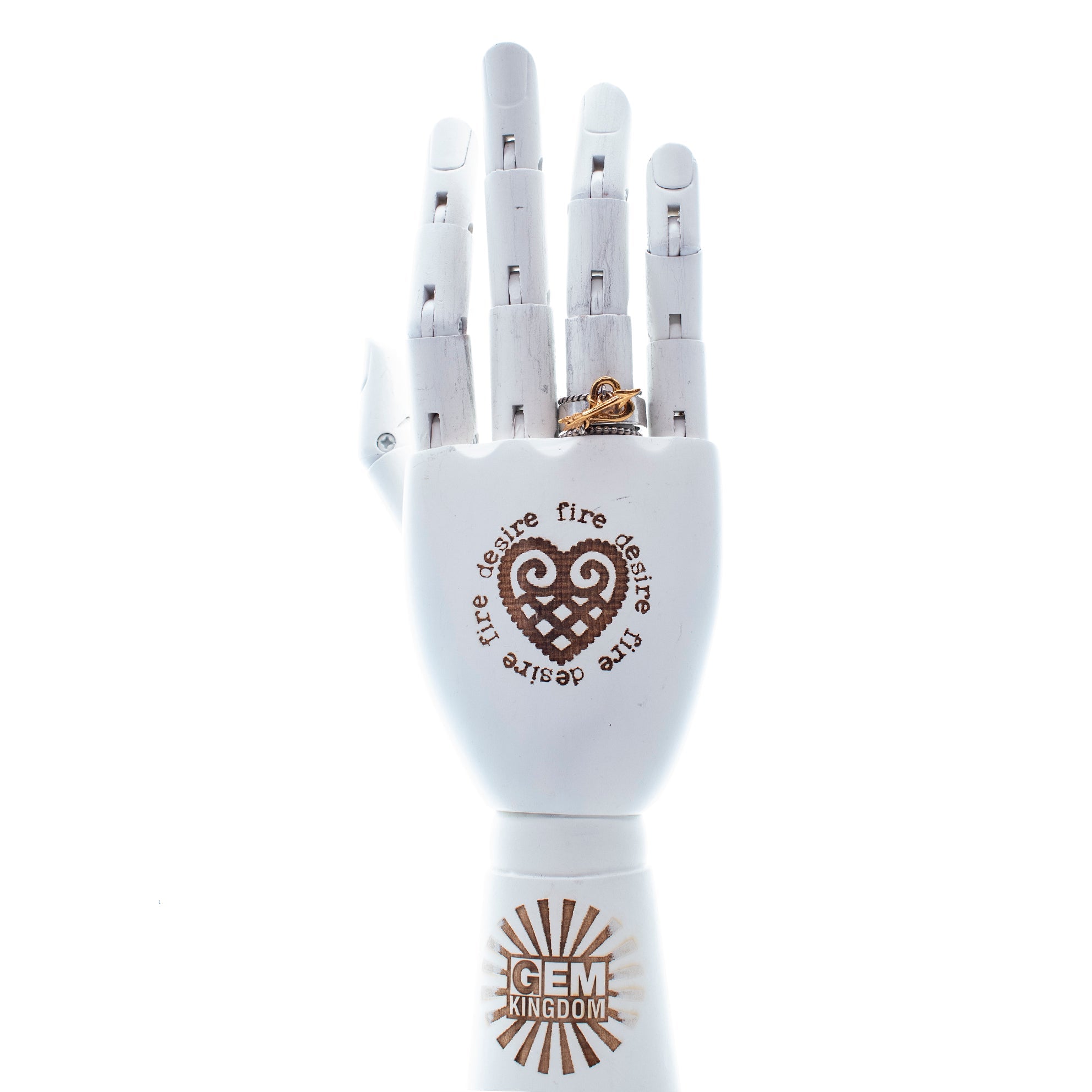 R 25e19 Heart and Arrow Ring Set