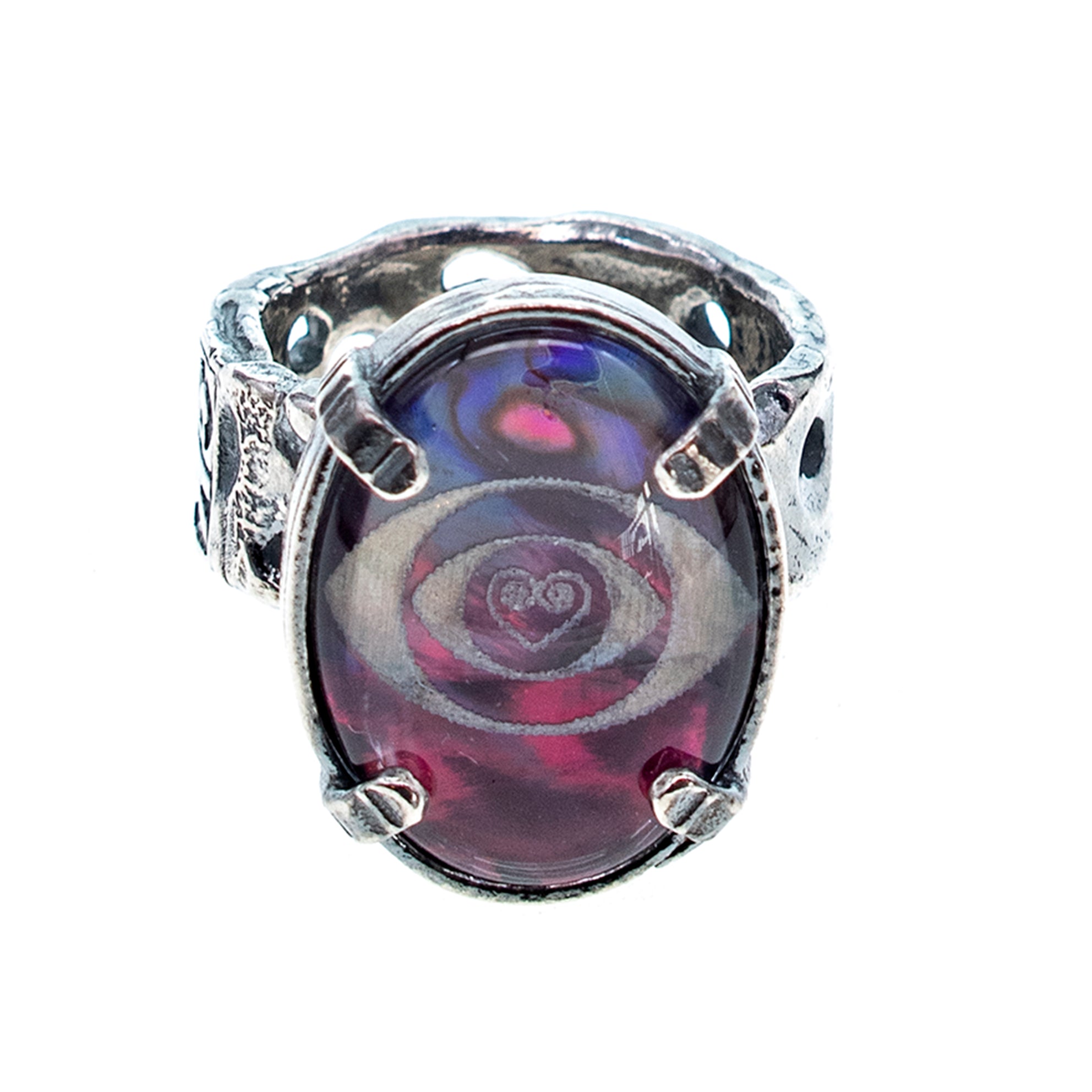 R 25f02C Purple Eye Ring