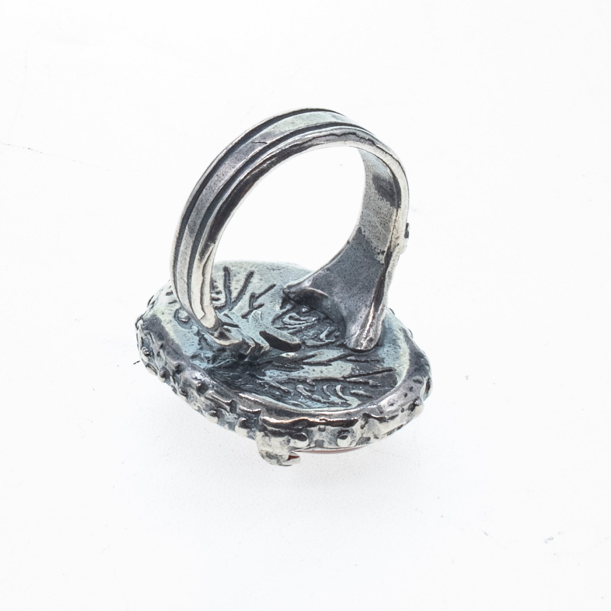 R 26a06 Black Onyx Heart Ring