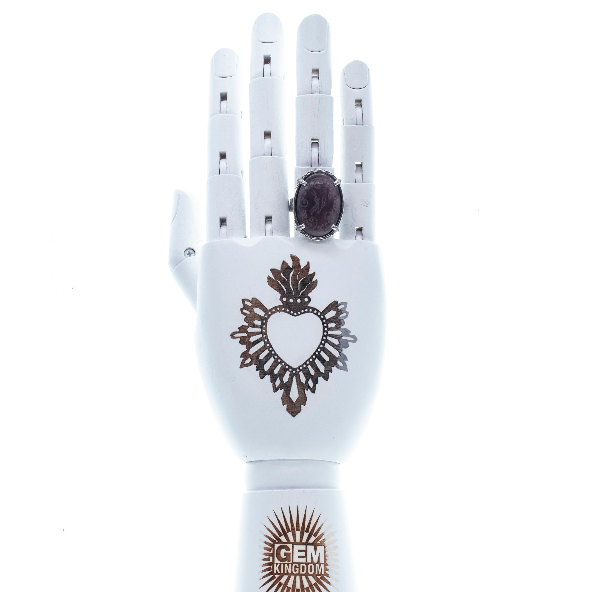 R 26a07C Purple Jumping Hare Ring