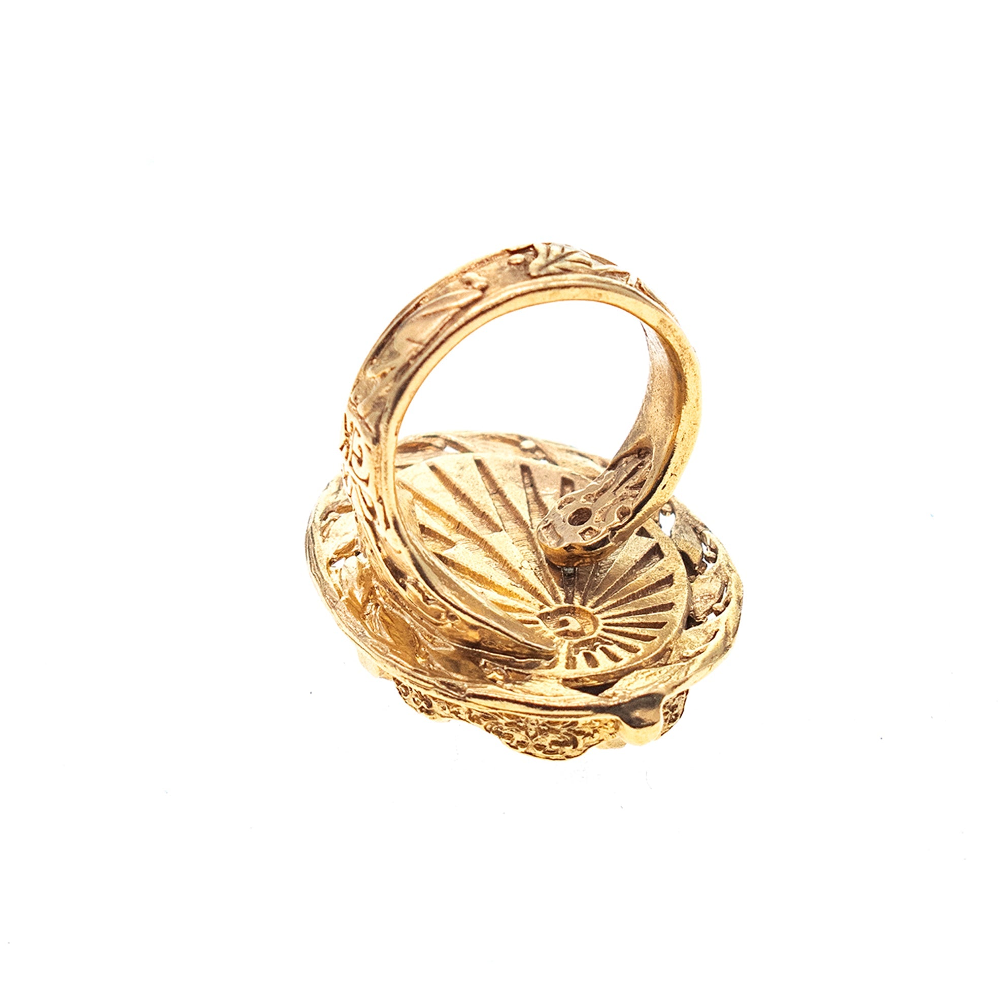 R 26g01 Goddess Nike Cameo Ring