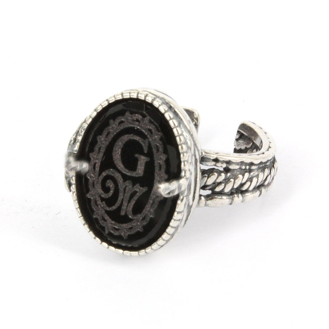 RM01 Sterling silver Initials ring
