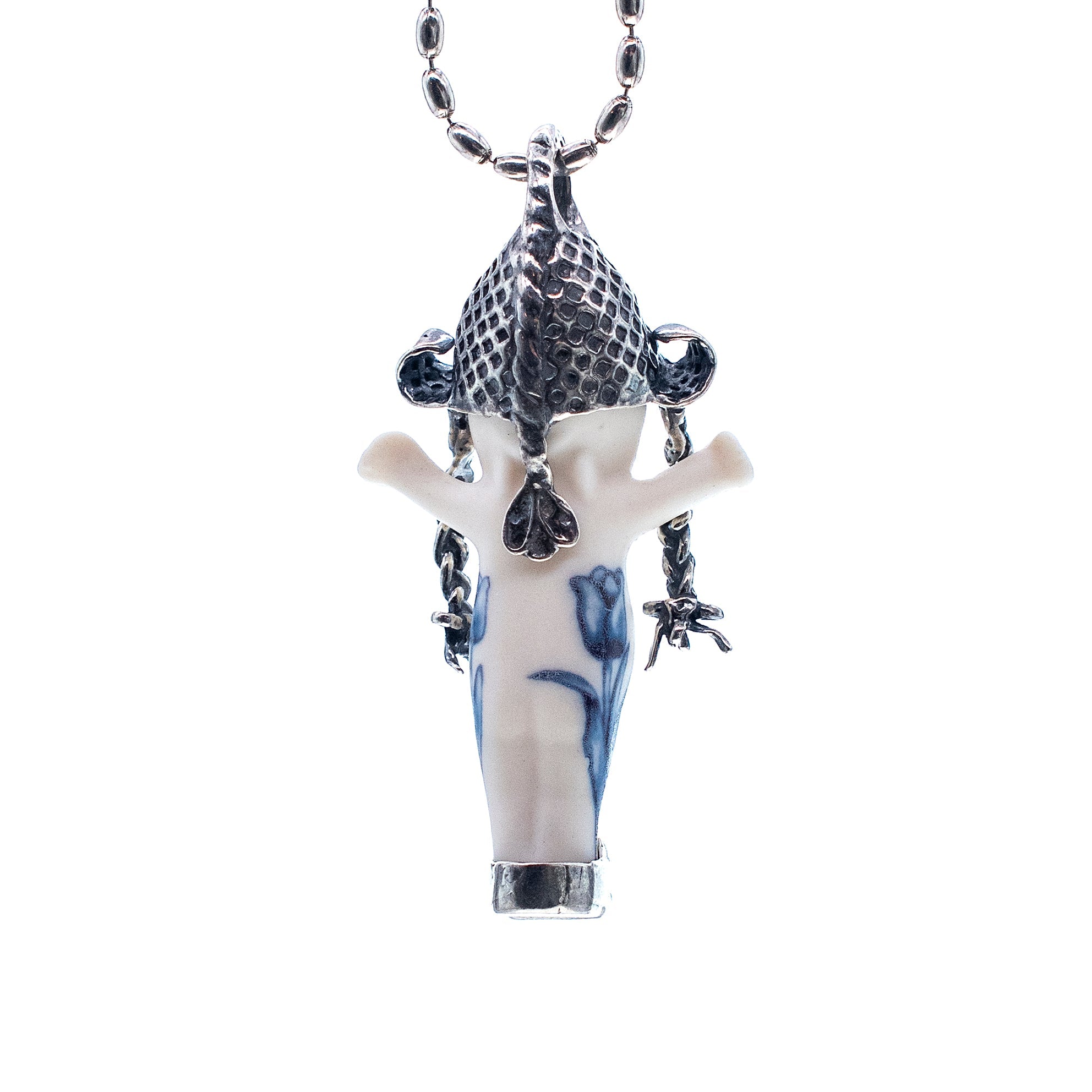 BS48 Happy Baby "Tulip" Silver Necklace