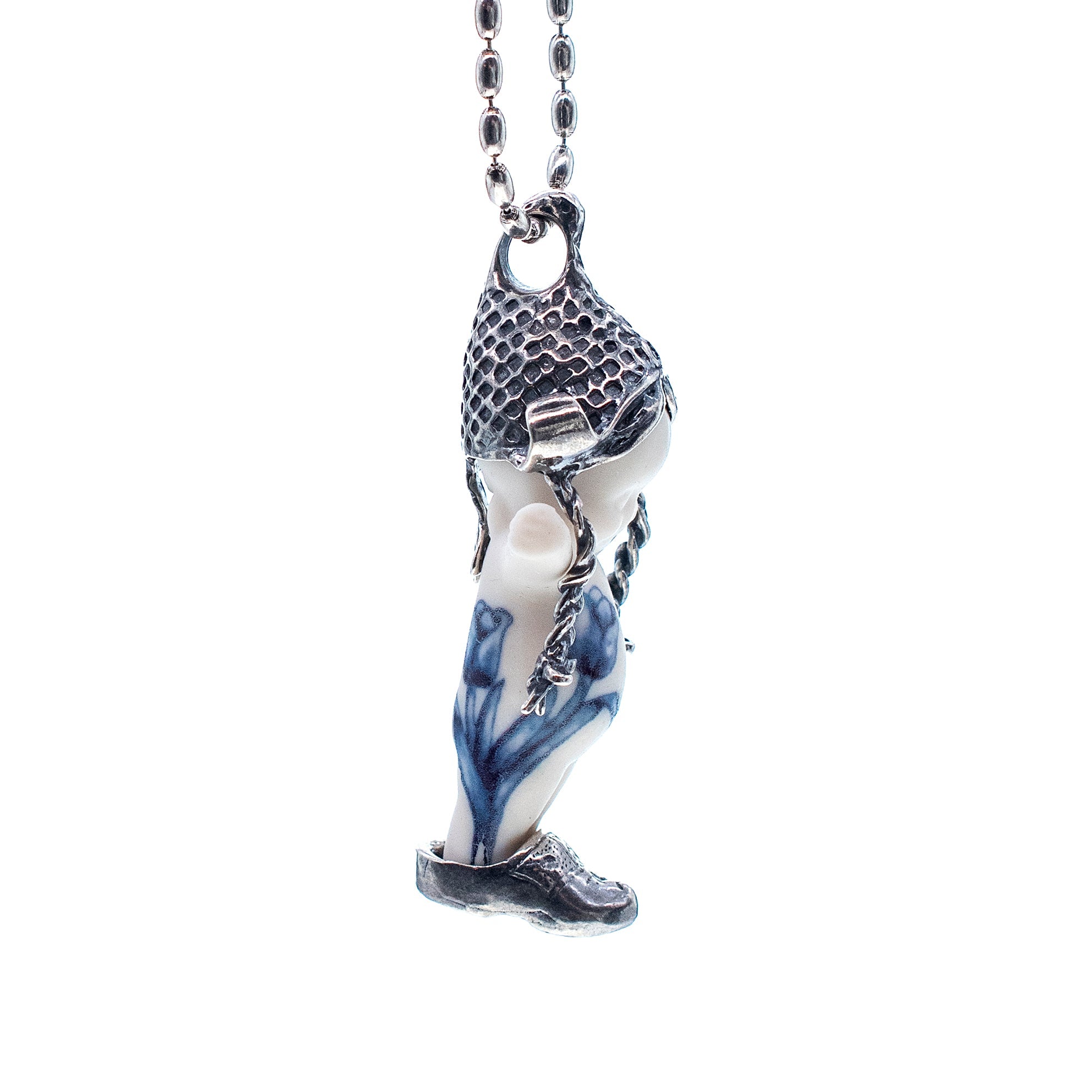 BS48 Happy Baby "Tulip" Silver Necklace