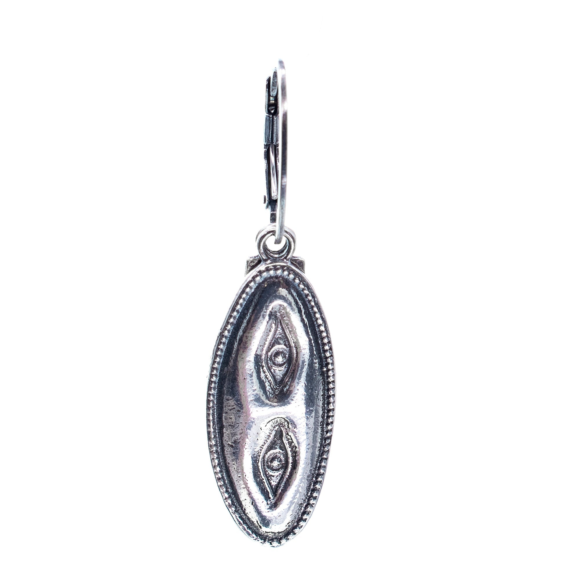 ES 25e21 Silver Dangling Eyes "Ex Voto" Single Earring