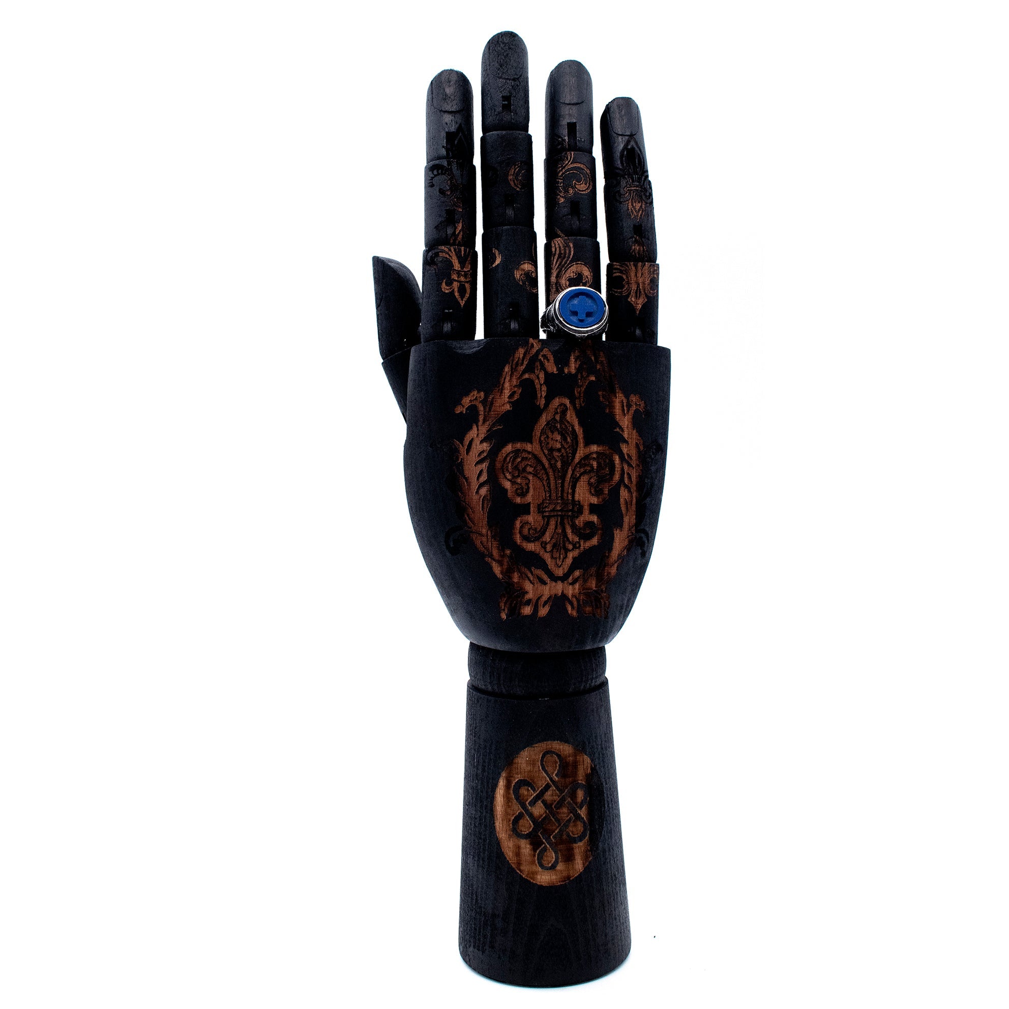 24h13 Wooden Display hand "FLEUR-DE-LIS"