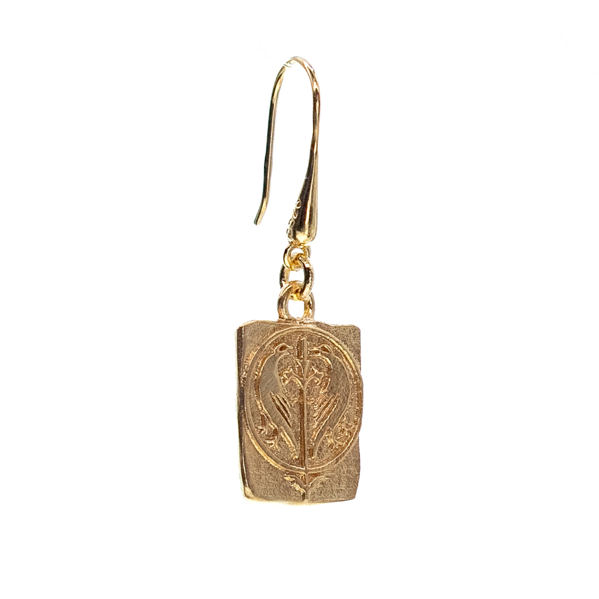 ES 25g24 Love birds single earring