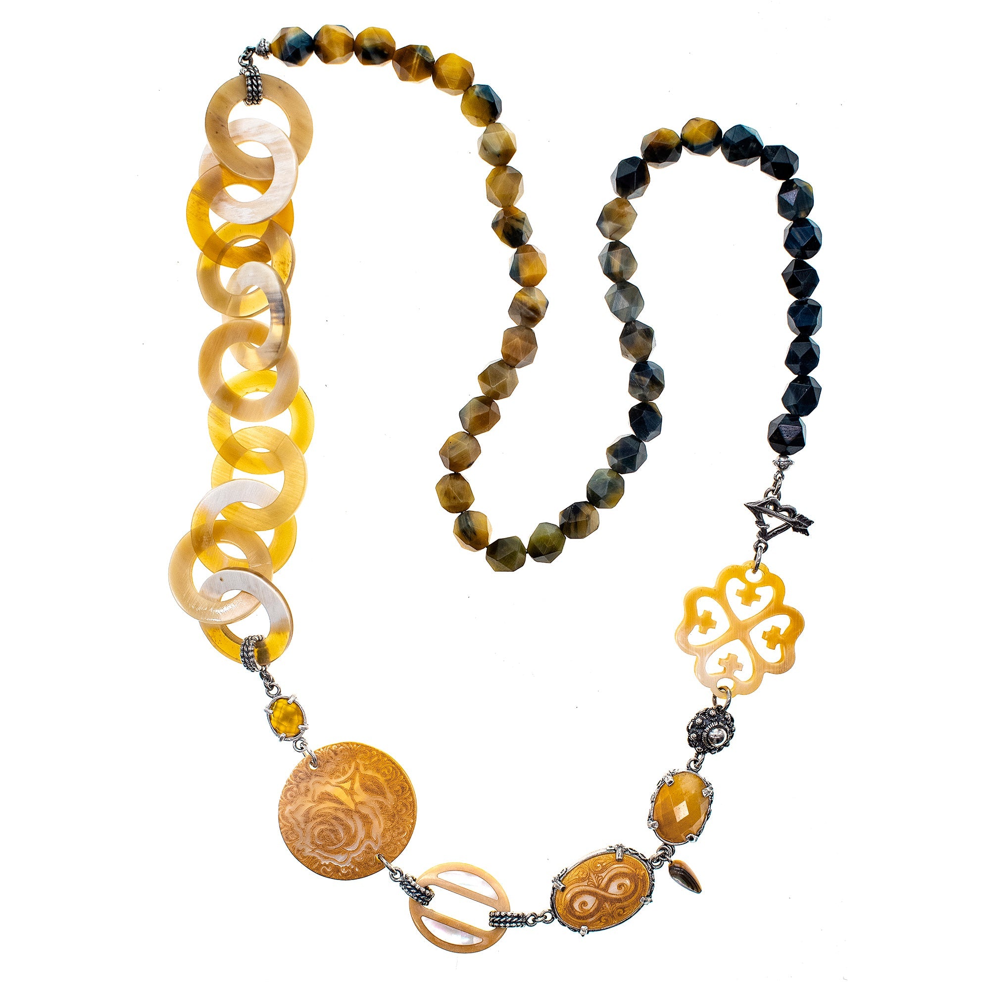 NK 25h01A Beige Symphony of Love necklace