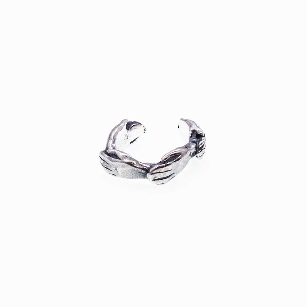 Ear cuff silver 04
