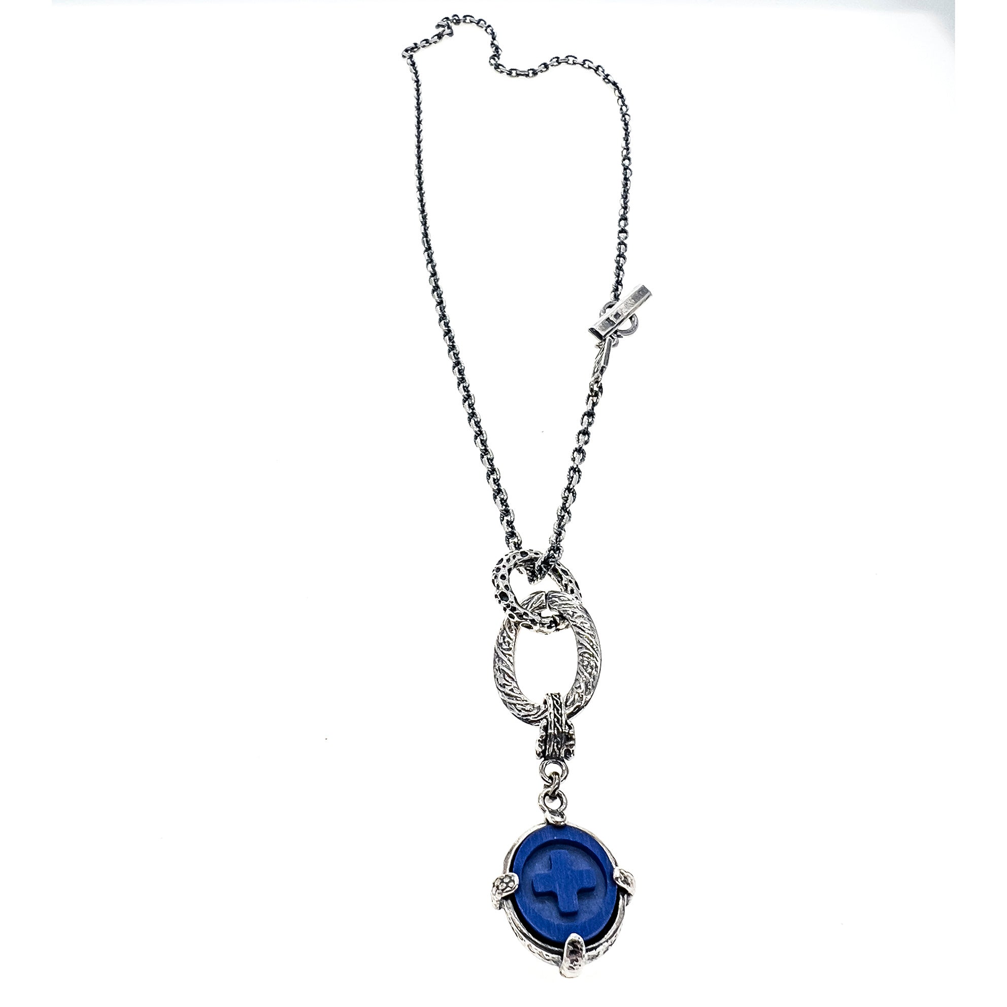 NK 24e07 Rebel Rebel blue lapis necklace