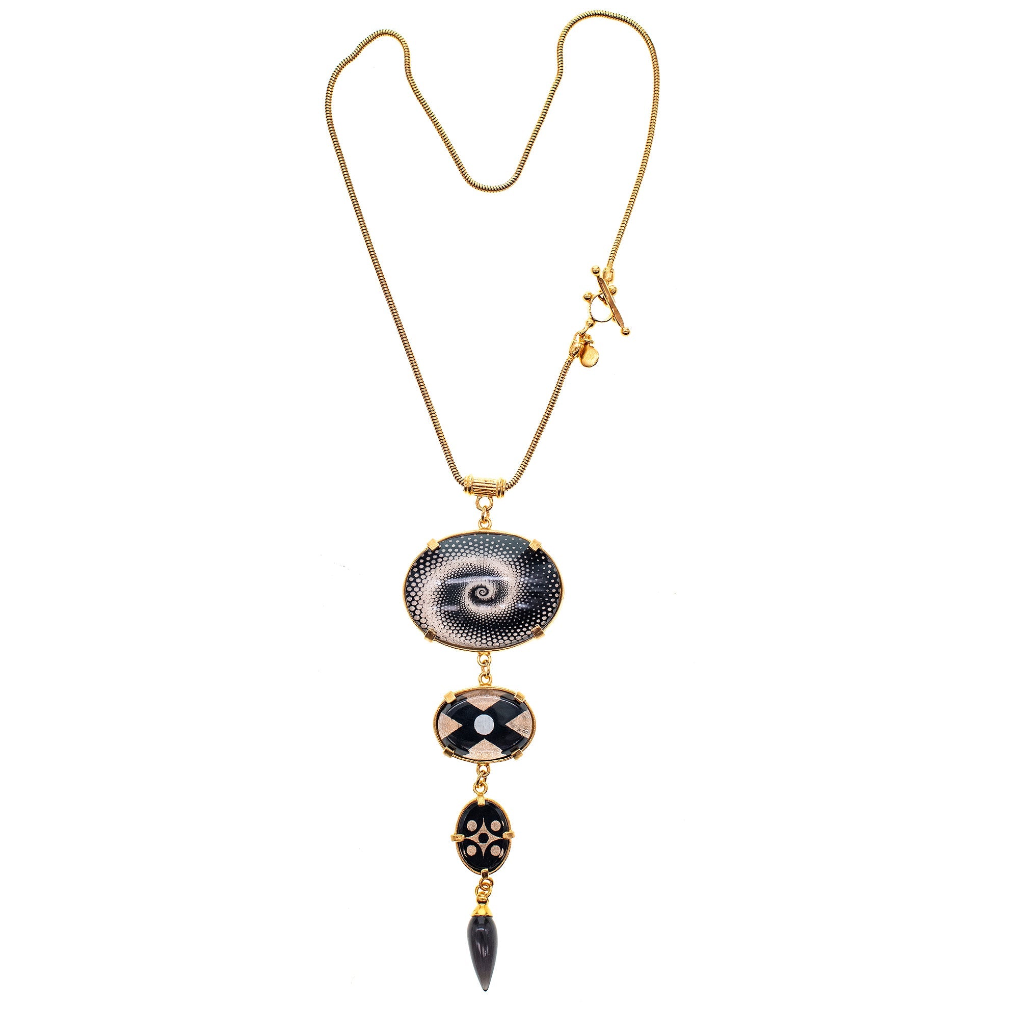 NK 25g24 Triple pendantIntaglio Necklace