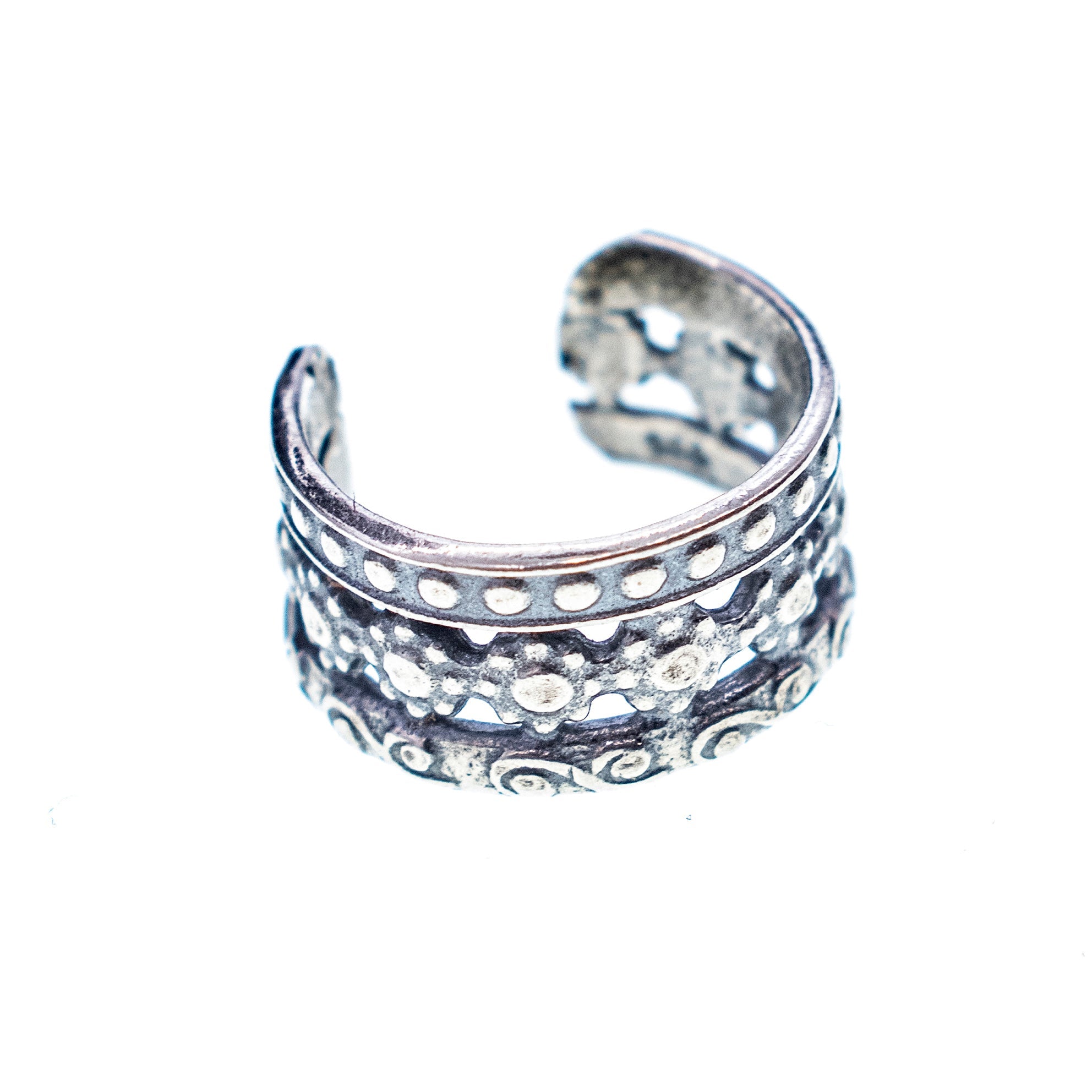 Ear cuff silver 09