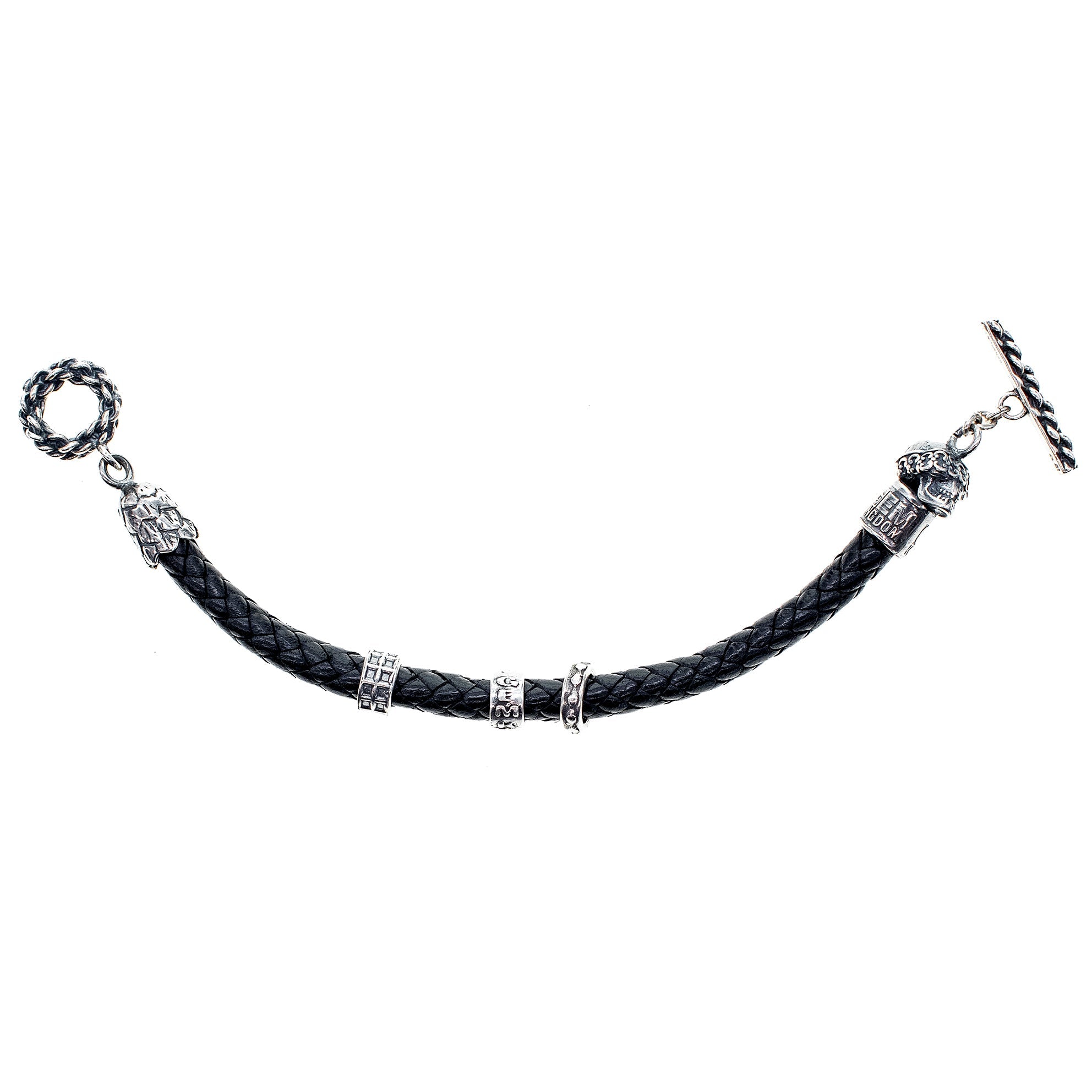 B 24e06 Rebel Rebel leather bracelet