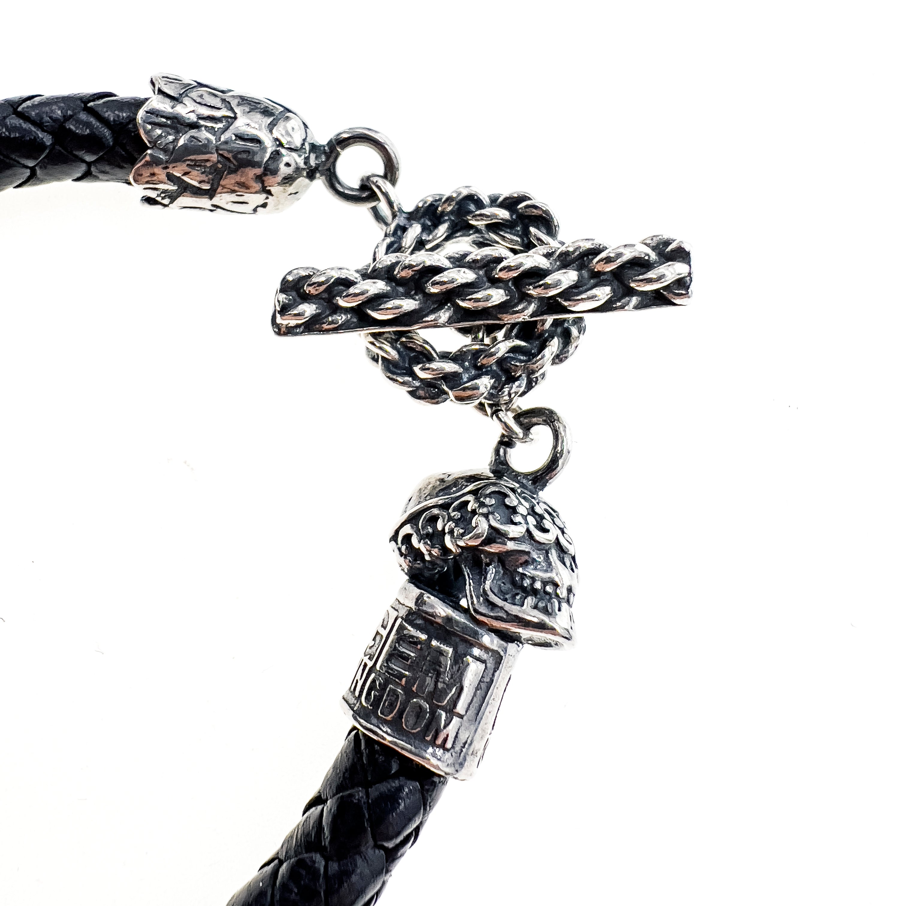 B 24e06 Rebel Rebel leather bracelet