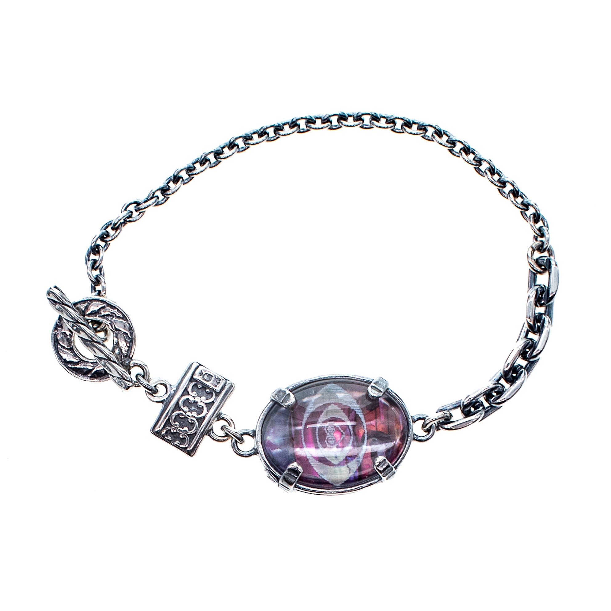 B 25f01C Purple Eye Bracelet