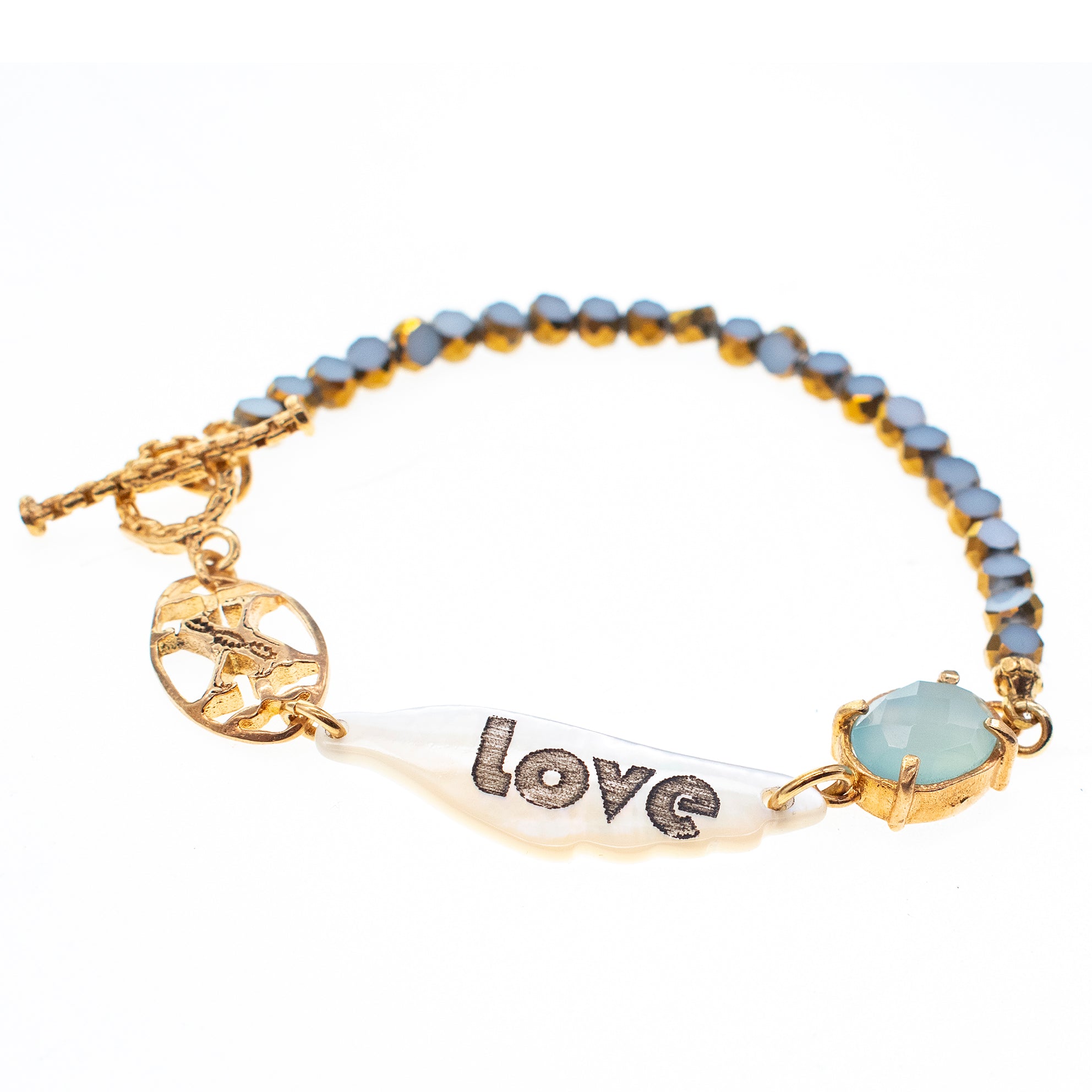 B 26g03 Love Beaded Bracelet
