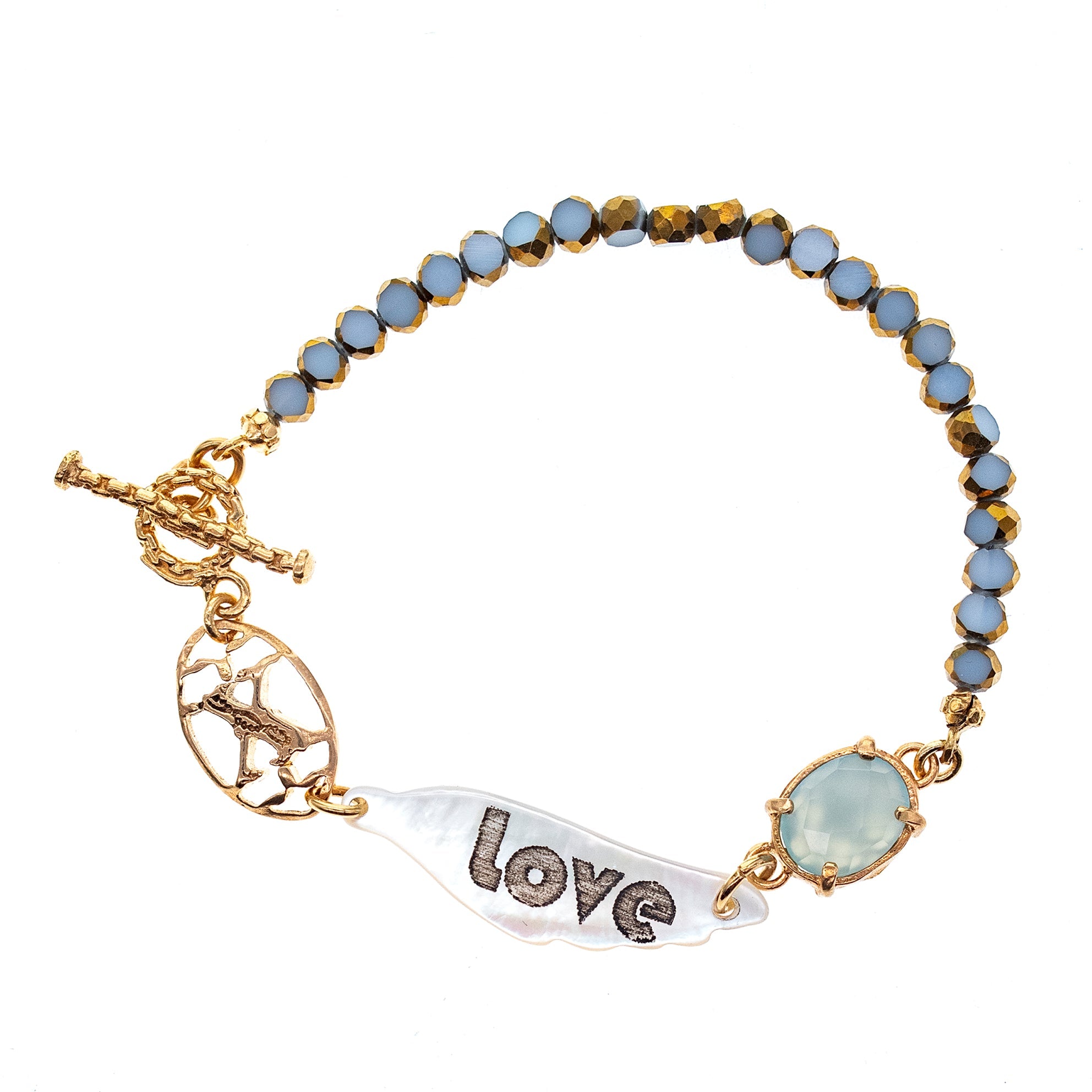 B 26g03 Love Beaded Bracelet