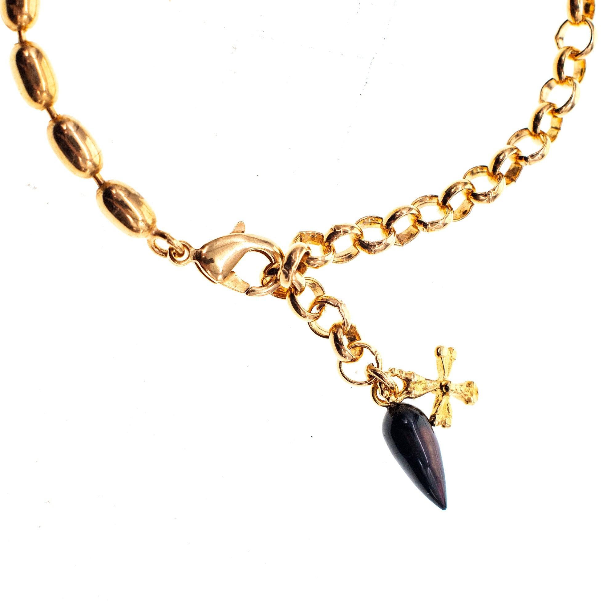 B 26g07 Black royal orb bracelet