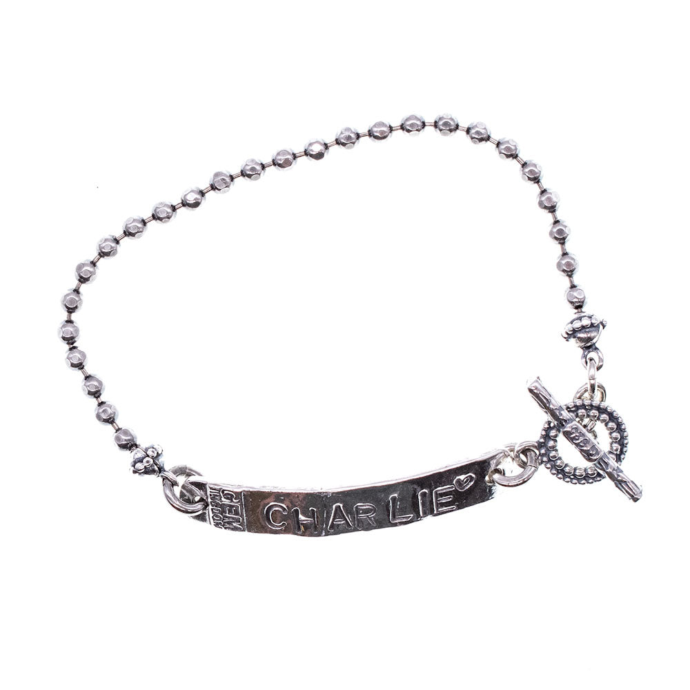 BMS02 Sterling silver personal bracelet