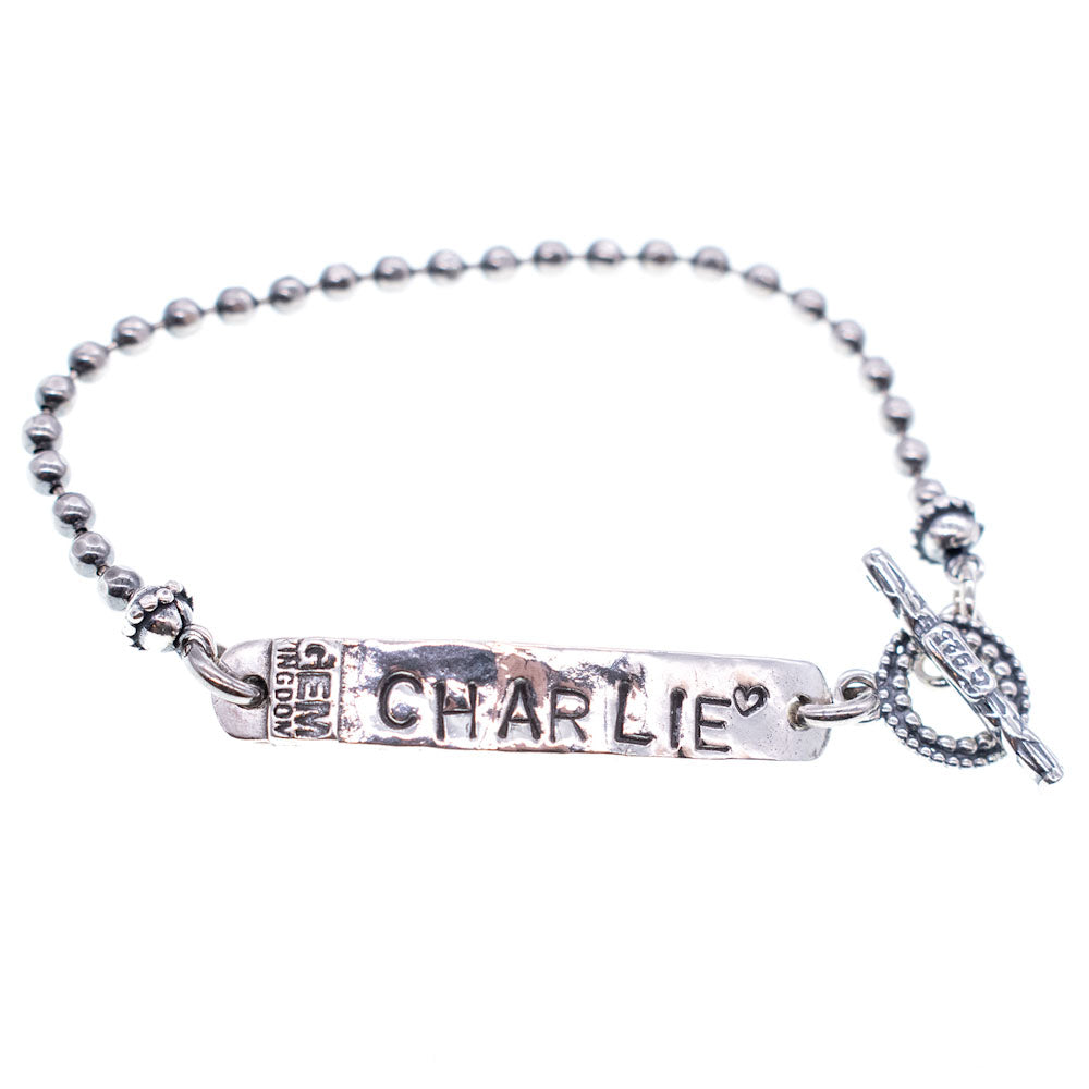 BMS02 Sterling silver personal bracelet