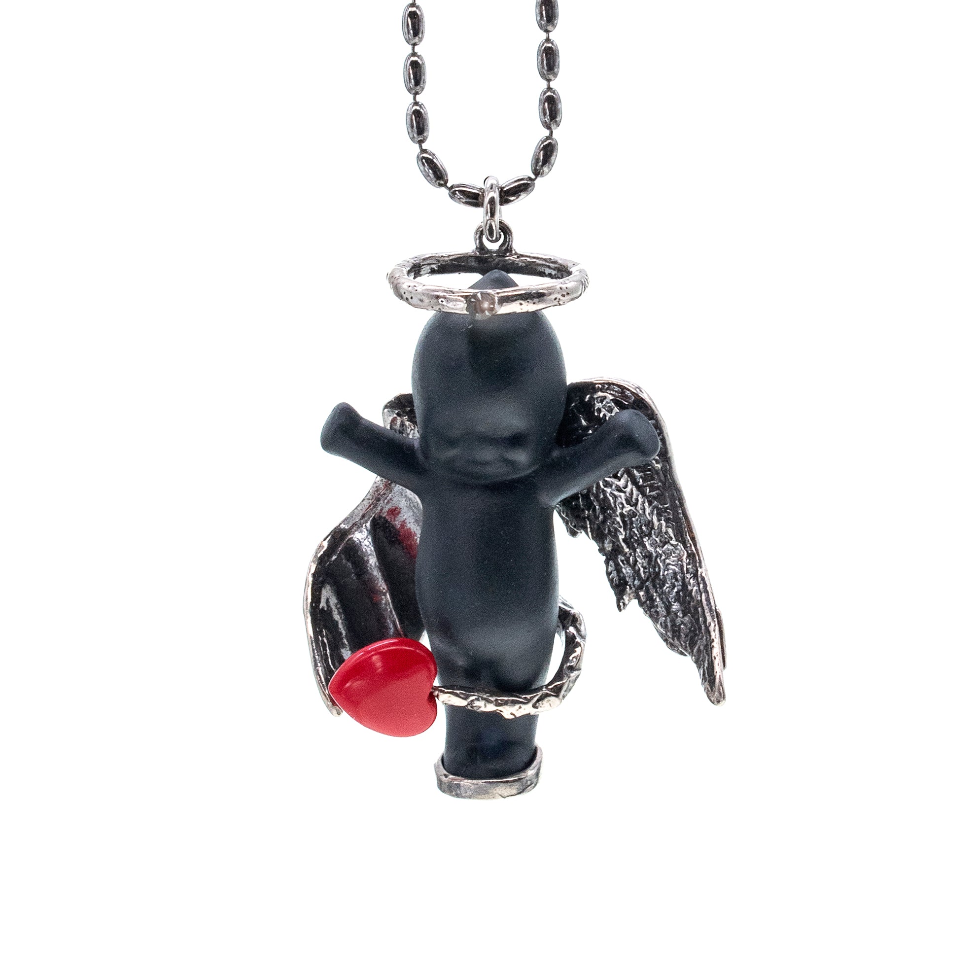 BS41B Happy Baby "Lucy in the sky" Black and silver Necklace