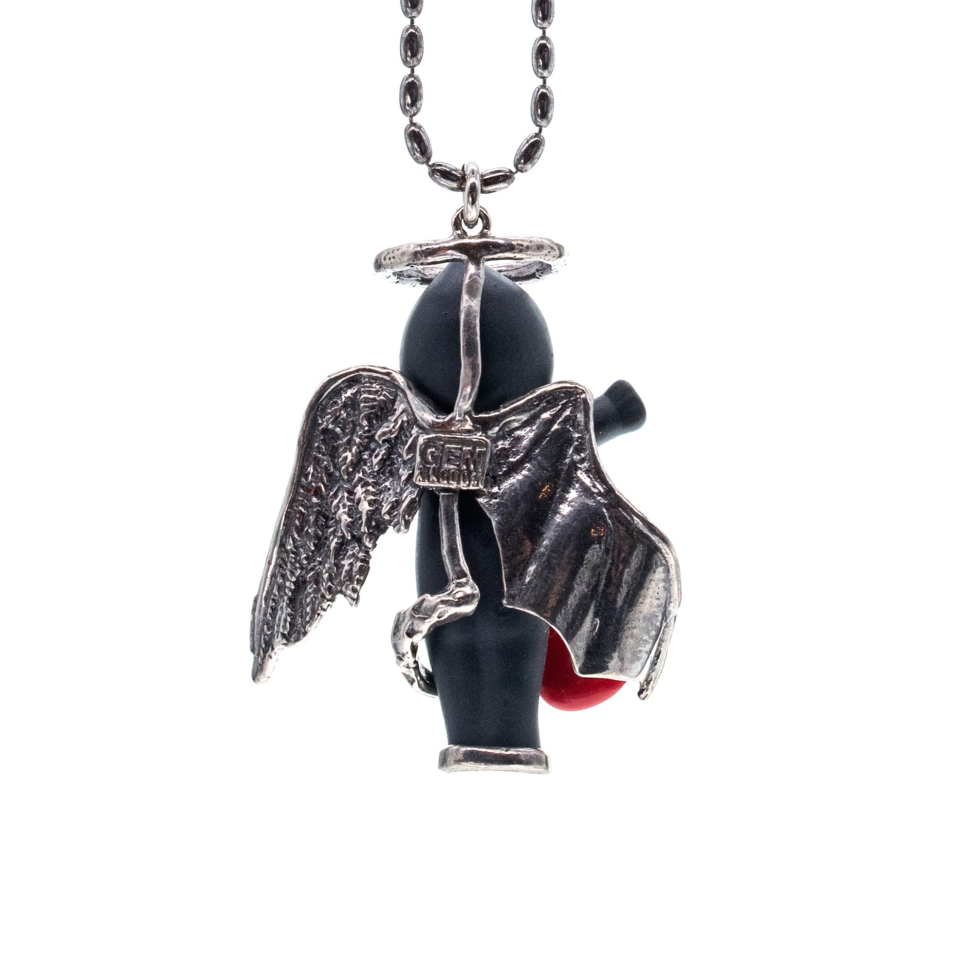BS41B Happy Baby "Lucy in the sky" Black and silver Necklace