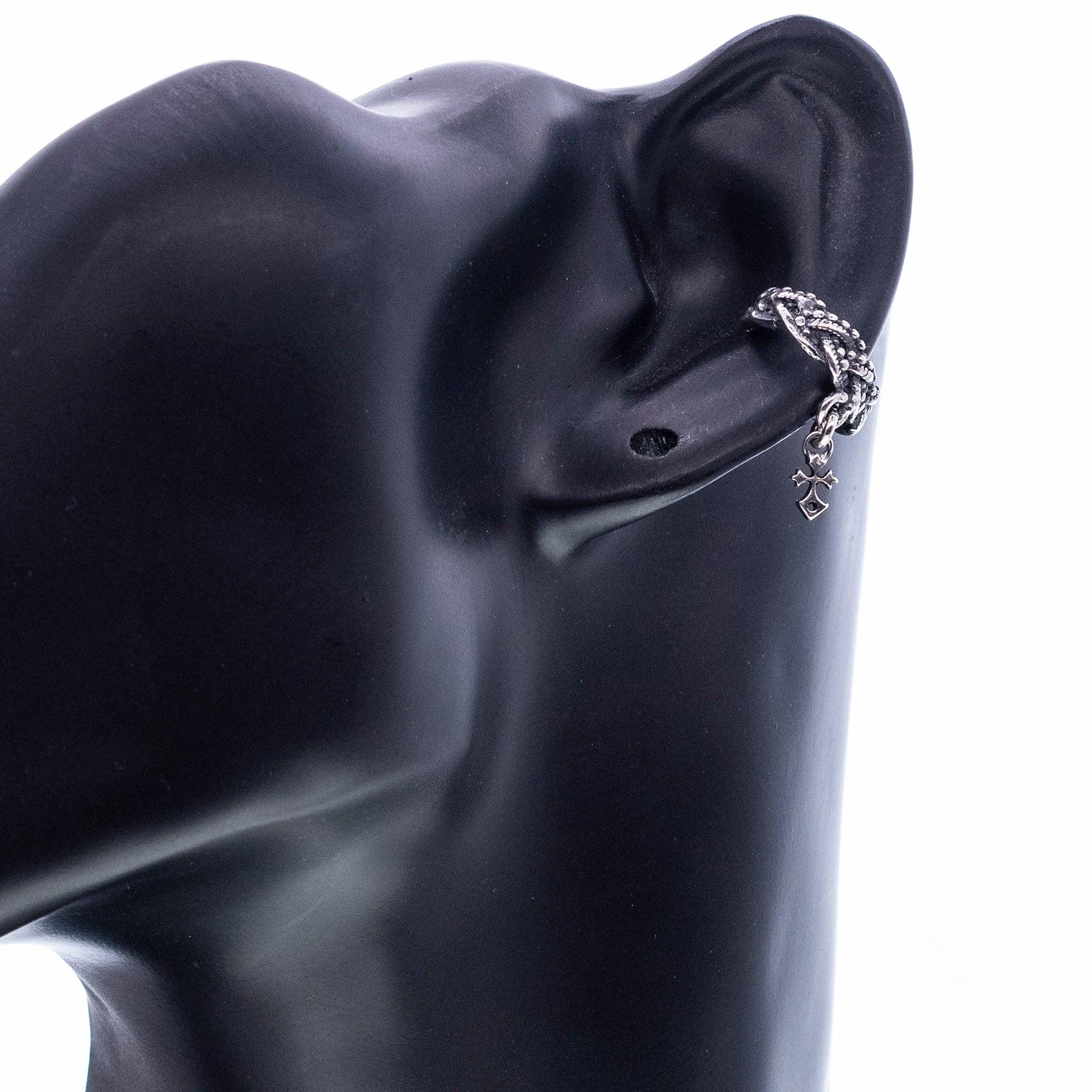 Ear cuff silver 08
