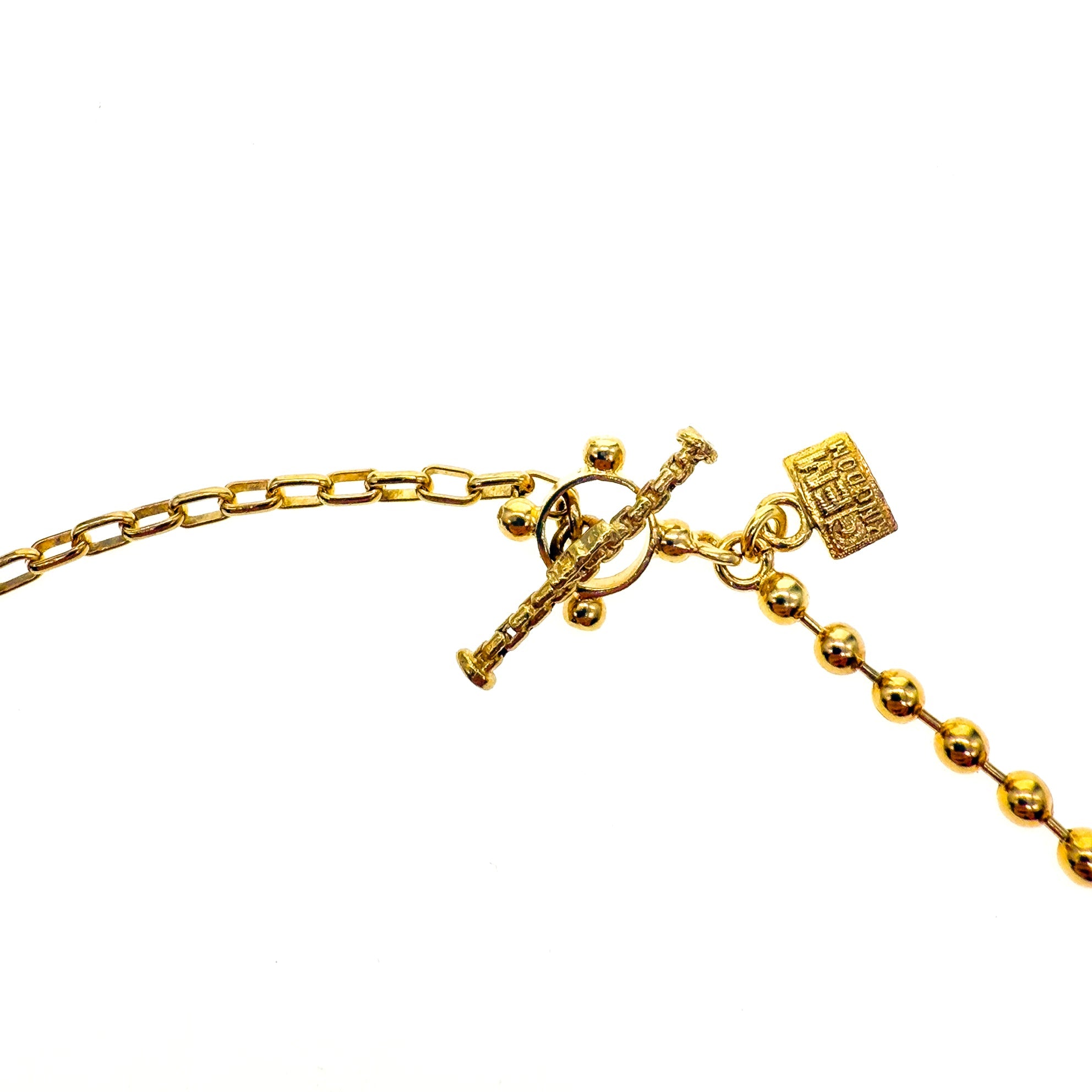 CH 25g04 Textured Cross Bar Chain
