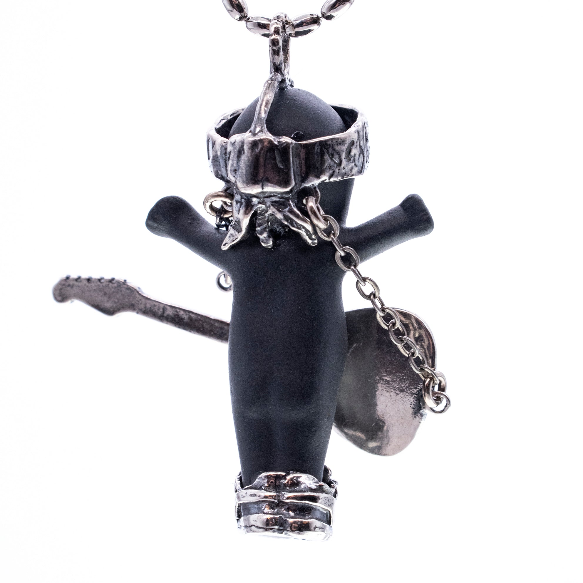 BS43B Happy Baby "Rock-a-bye" Black and silver Necklace