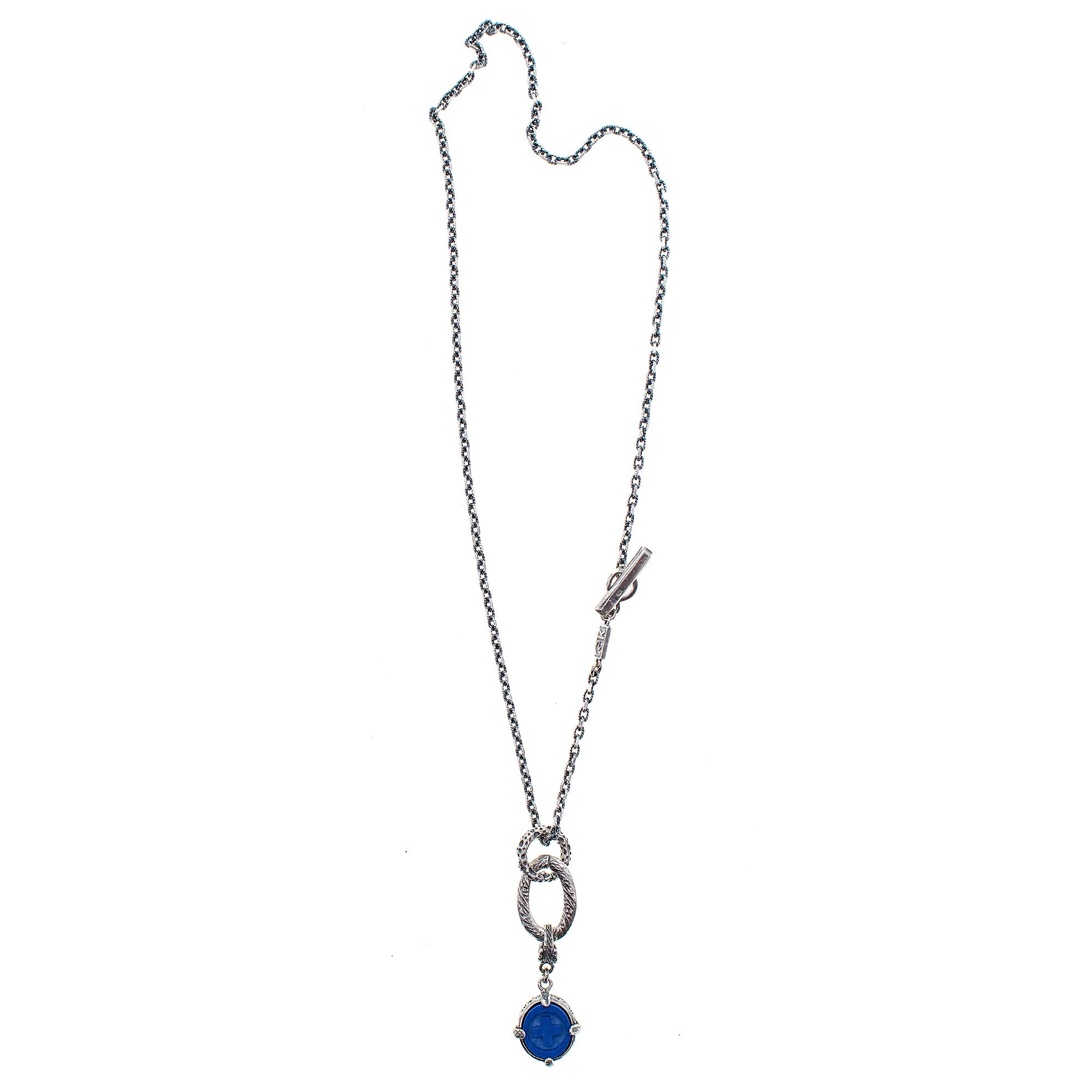 NK 24e07 Rebel Rebel blue lapis necklace